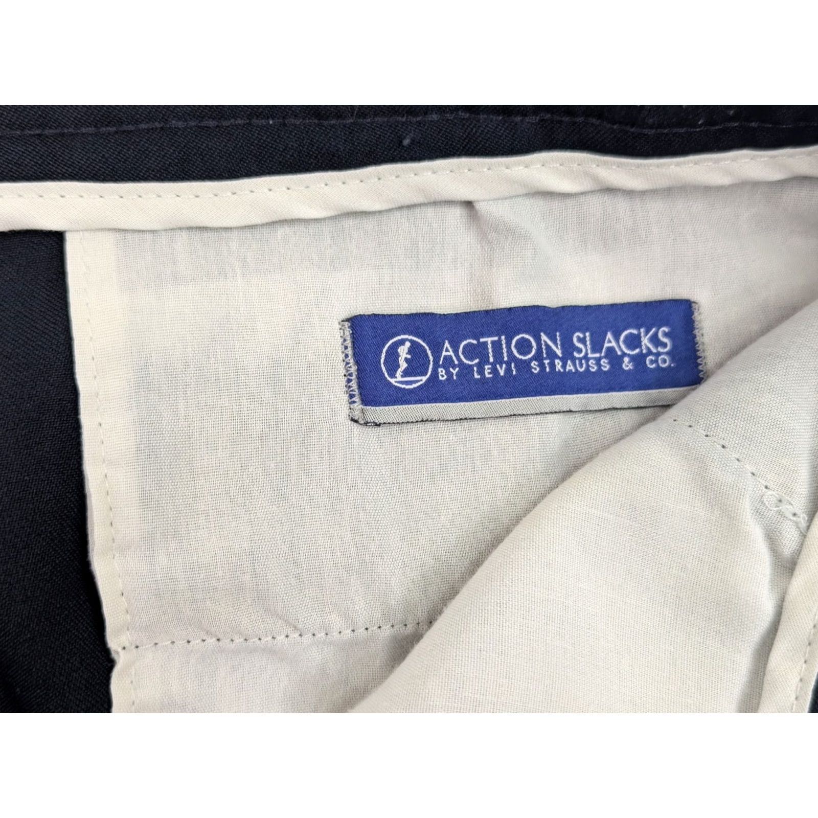 Levi's VINTAGE Levi's Action Slacks Pants Men 40x30 Navy Blue EUC Size US 40 / EU 56 - 7 Thumbnail
