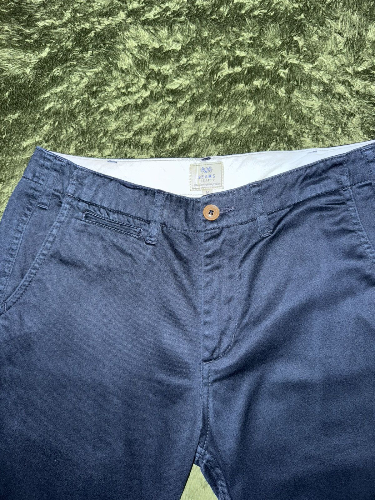 Beams Japan [M] BEAMS HEART JAPAN washed cotton chino pants navy Size US 32 / EU 48 - 3 Thumbnail