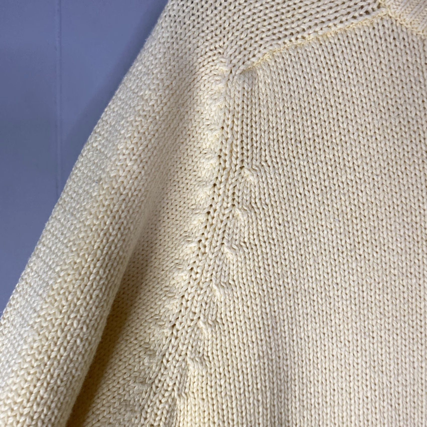 Eddie Bauer VINTAGE Eddie Bauer Fishermans Knit Mens Sweater Medium Tall Yellow 22x28 Size US M / EU 48-50 / 2 - 7 Thumbnail