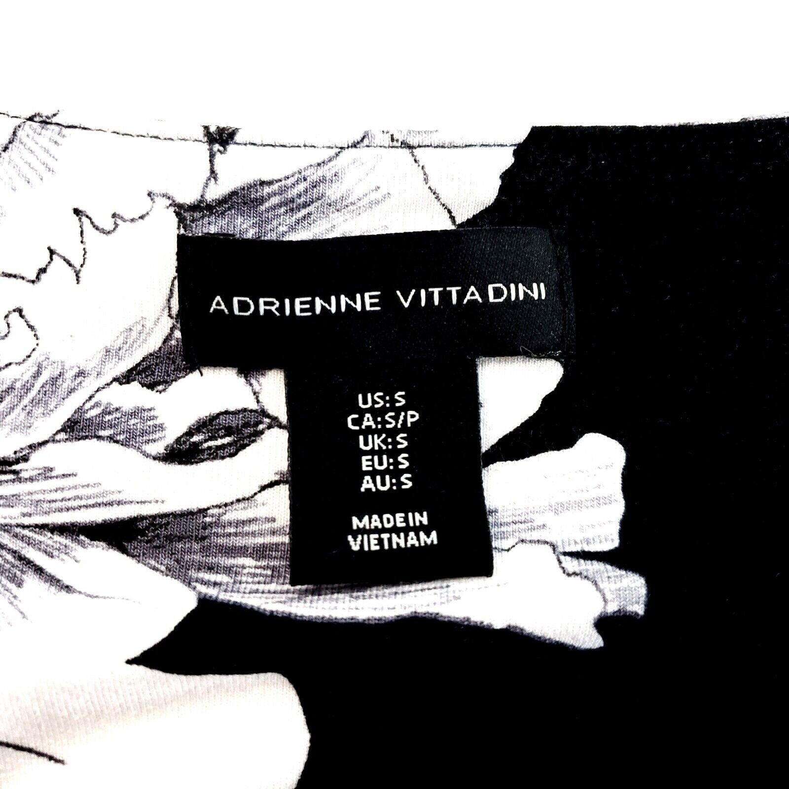 Designer Adrienne Vittadini Small Bodycon Black White Floral Maxi Dre Size S / US 4 / IT 40 - 3 Thumbnail