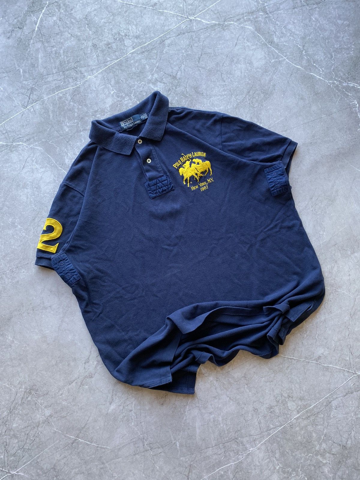 Polo Ralph Lauren Vintage Y2K Polo Ralph Lauren Double Pony #2 Polo Shirt Size US XL / EU 56 / 4 - 1 Thumbnail