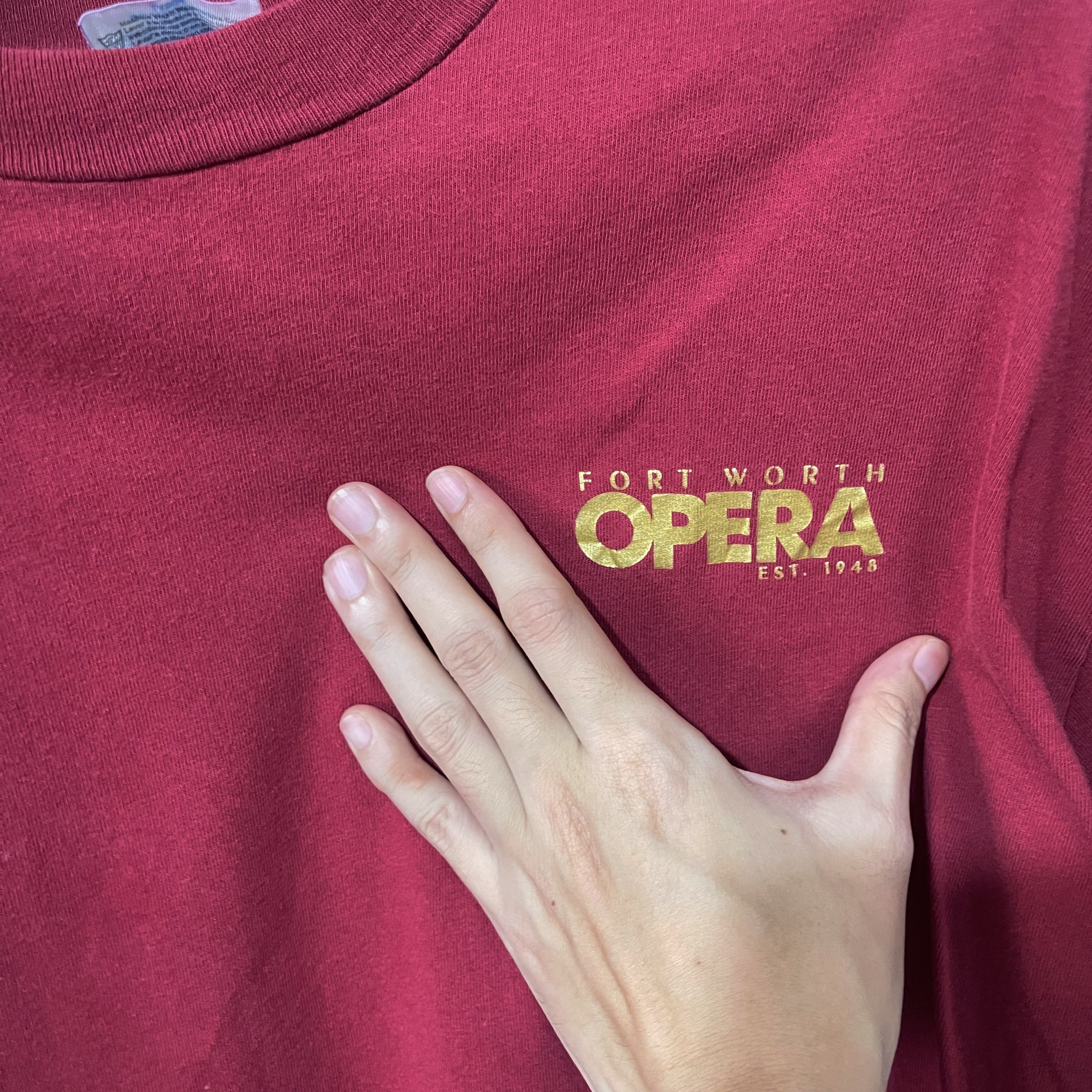 Vintage Vintage 90s Fort Worth Opera T-Shirt Size US L / EU 52-54 / 3 - 2 Thumbnail