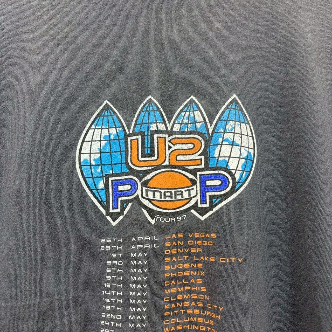 Vintage Vintage 1997 U2 Popmart World Tour Concert size XL wts03 Size US XL / EU 56 / 4 - 6 Thumbnail