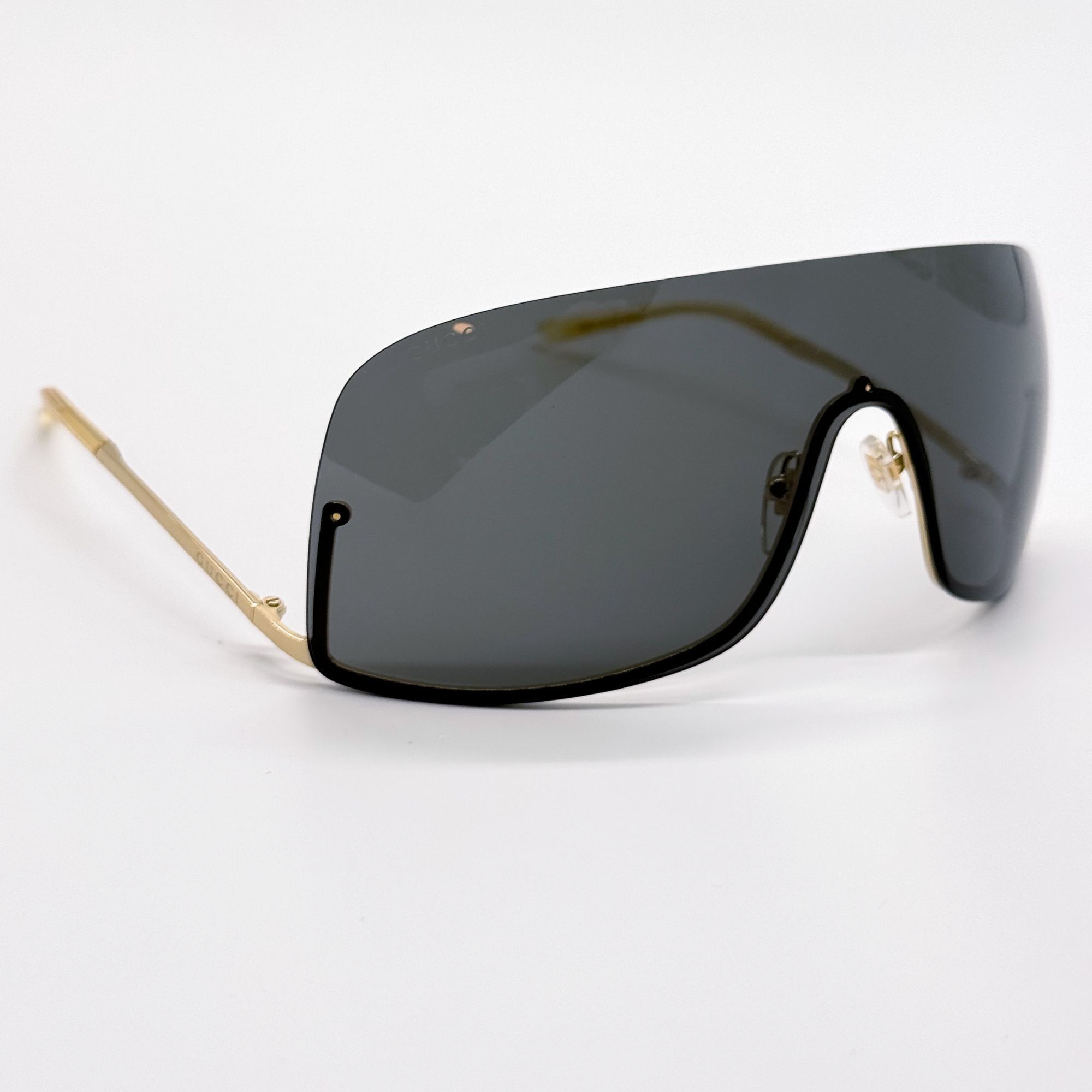 Gucci NEW GUCCI GG1560S 001 SHIELD GOLD UNISEX SUNGLASSES GUCCI Size ONE SIZE - 5 Thumbnail