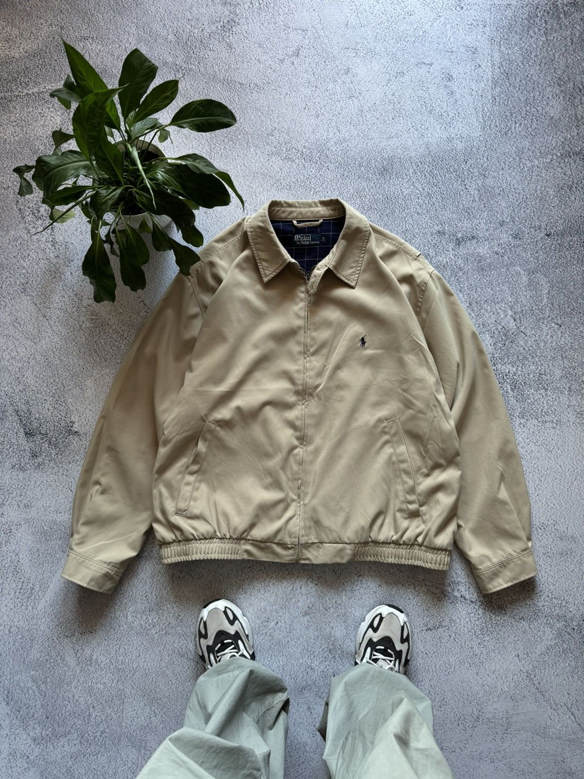 Beige ralph lauren jacket sales