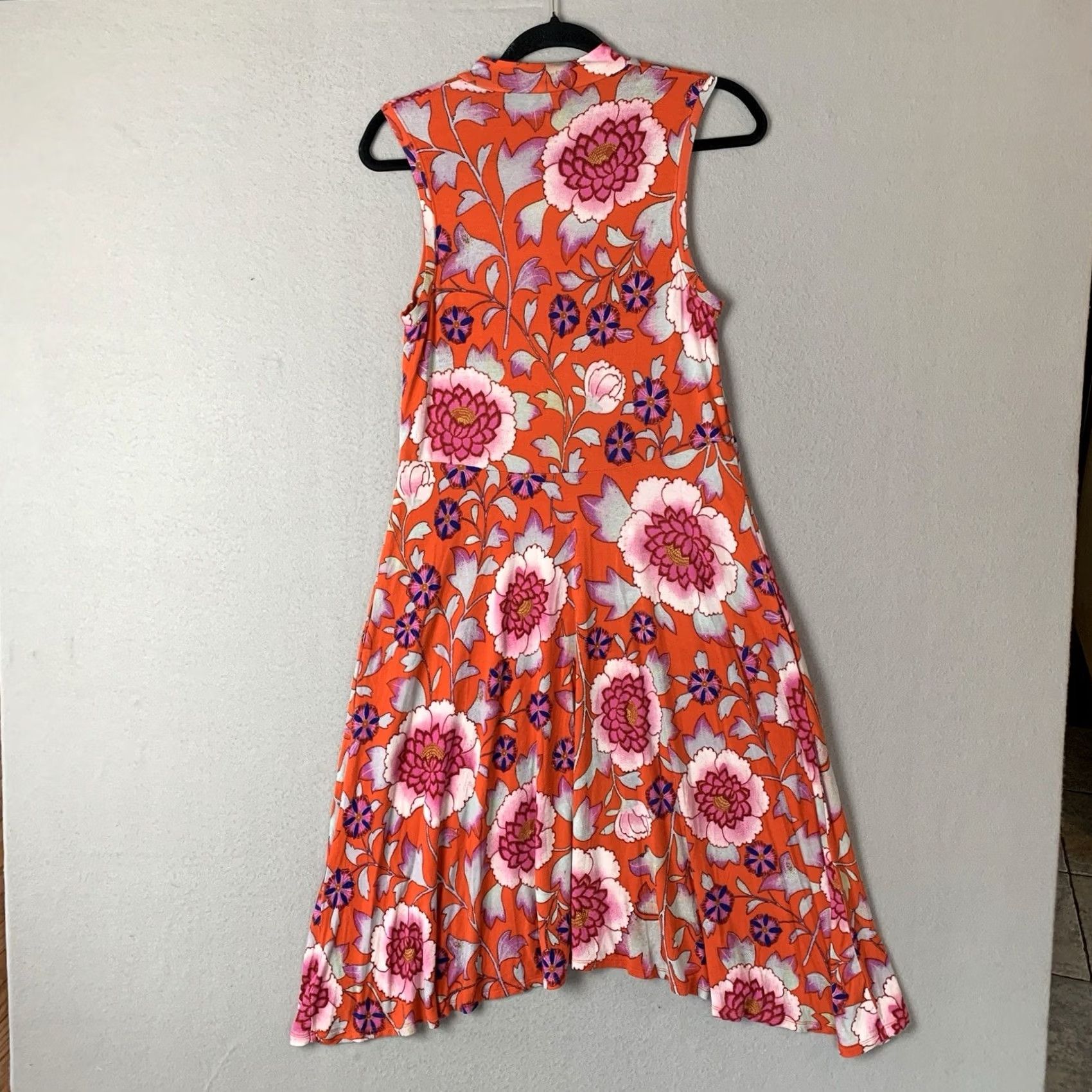 Vintage Maeve Dress Womens M Orange Anthropologie Cleary Women Floral Sleeveless Boho Size M / US 6-8 / IT 42-44 - 3 Thumbnail
