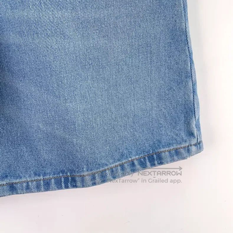 Prada Prada Blue washed triangle cotton casual denim shorts Size 25" / US 0 / IT 36 - 4 Thumbnail