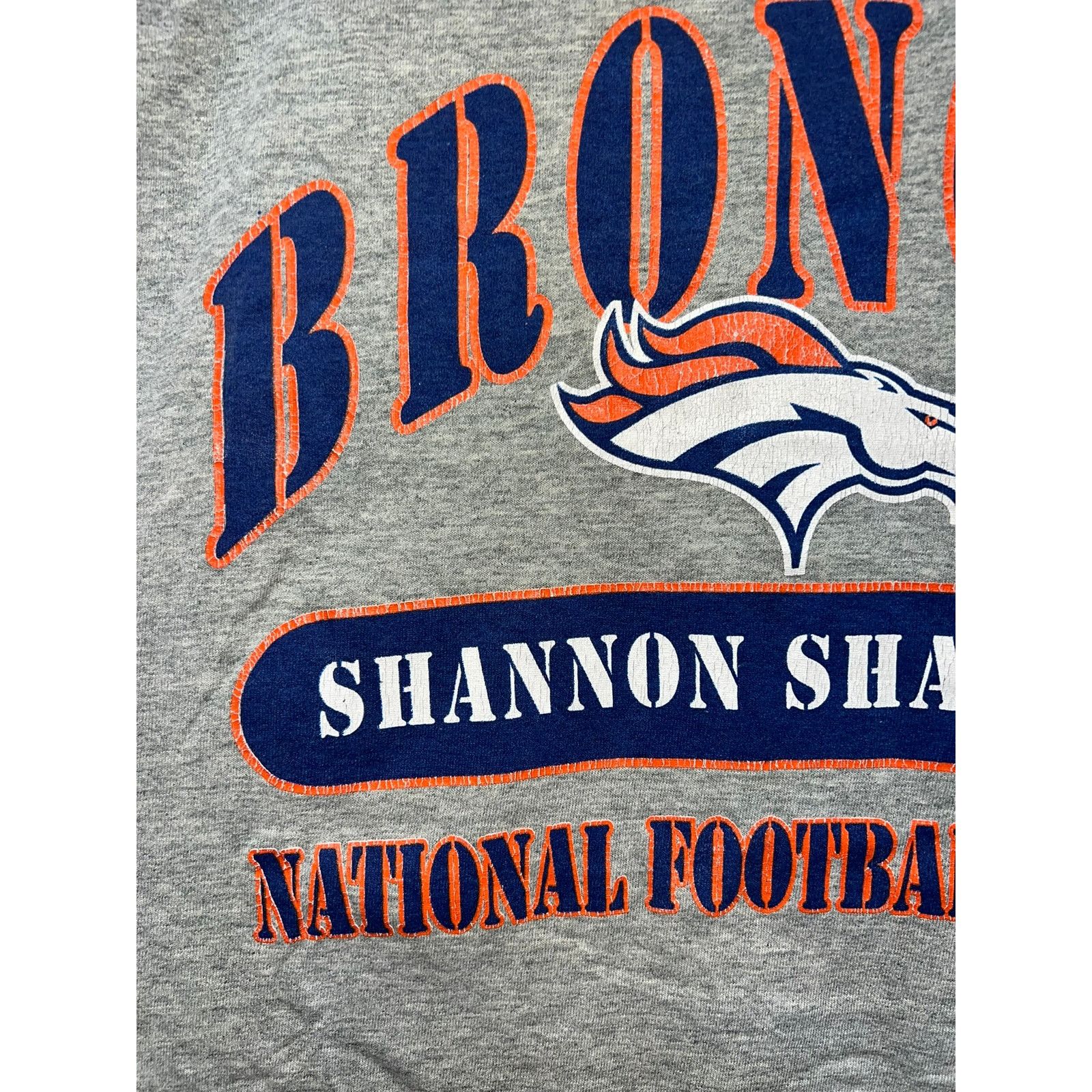 NFL Vintage Shannon Sharpe Denver Broncos Shirt #84 Tee Worn 90s Size US L / EU 52-54 / 3 - 3 Thumbnail