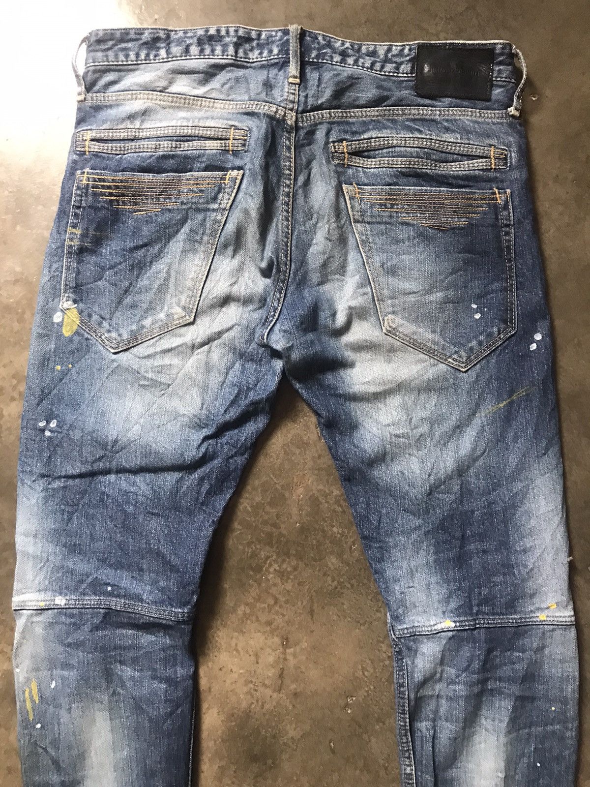 Jimmy Taverniti × Taverniti × Vintage Jimmy Taverniti - Blackie Fade Washed Splattered Paint Jeans Size US 30 / EU 46 - 14 Thumbnail