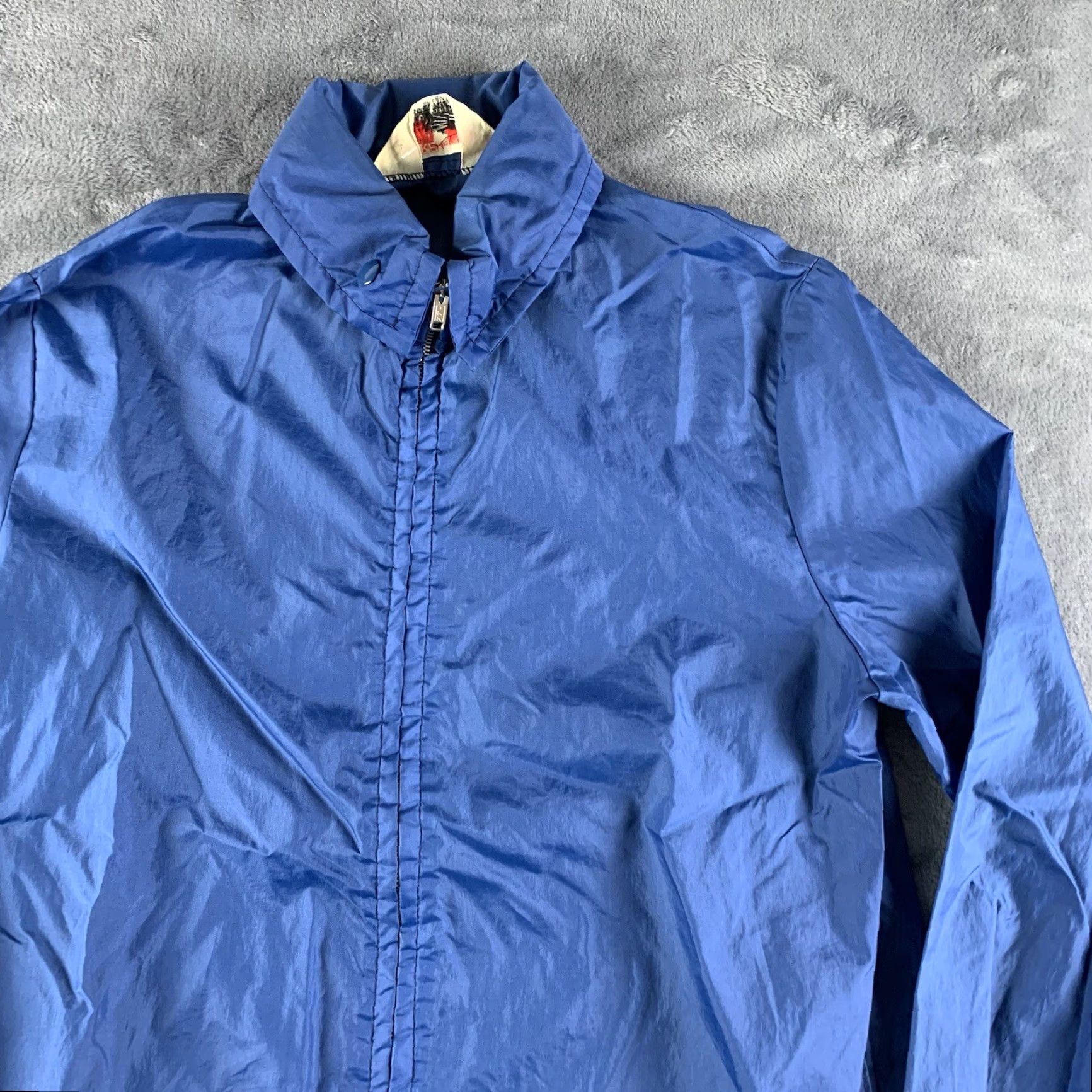 Vintage VINTAGE Amerex Sport Series Jacket Windbreaker Full Zip Blue Mens L 80s 70s Nylon Logo Size L / US 10 / IT 46 - 5 Thumbnail