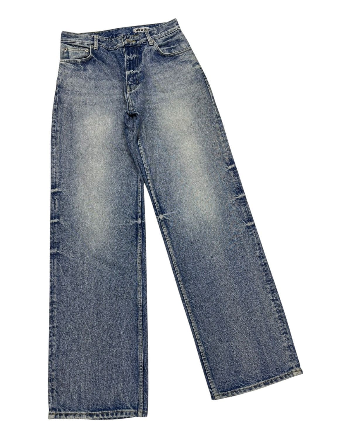 Beauty Beast 🔥BAGGY JEANS MOD9 JNCO BALENCIAGA STYLE JEANS Size US 29 - 6 Thumbnail