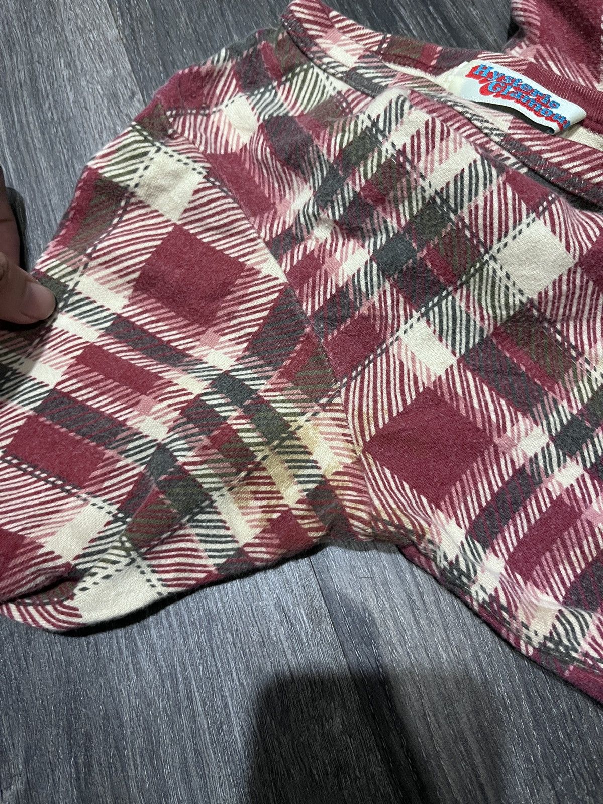 Hysteric Glamour Vintage Flannel Plaid Longsleeve Hysteric Glamour Y2K Punk Size XS / US 0-2 / IT 36-38 - 9 Thumbnail