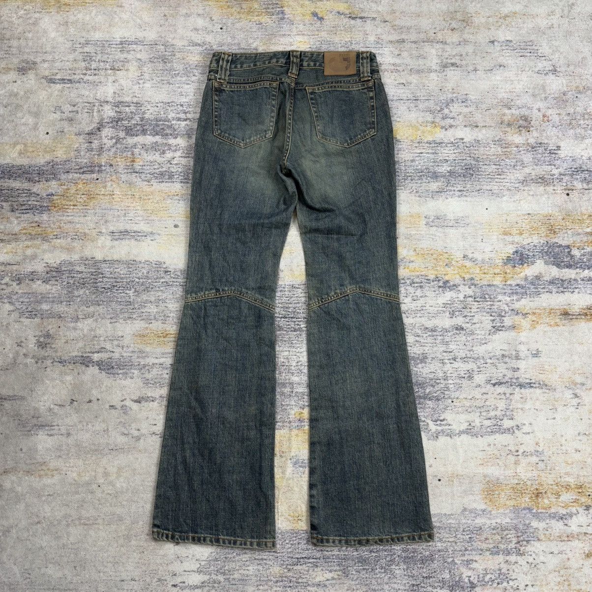 Tornado Mart Vintage 90s Guess fleur knee lace up flared jeans Size US 27 - 4 Thumbnail