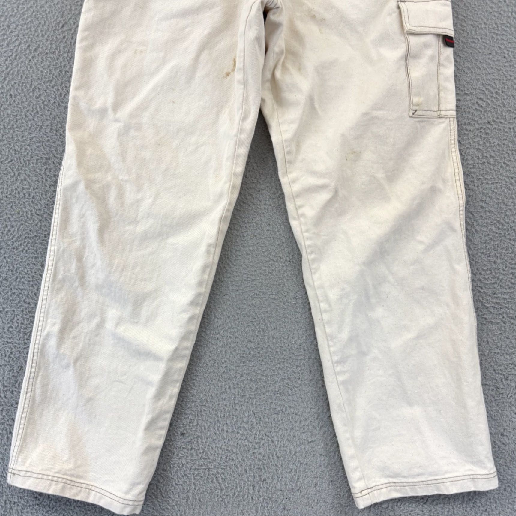 Fubu VINTAGE FUBU Jeans Mens 36x34 White Denim Carpenter Baggy Hip Hop 90s Loose Shirt Jeans Mens 90s Hip Hop White Denim Baggy Wide-Leg Relaxed 90s FUBU Size US 36 / EU 52 - 3 Thumbnail