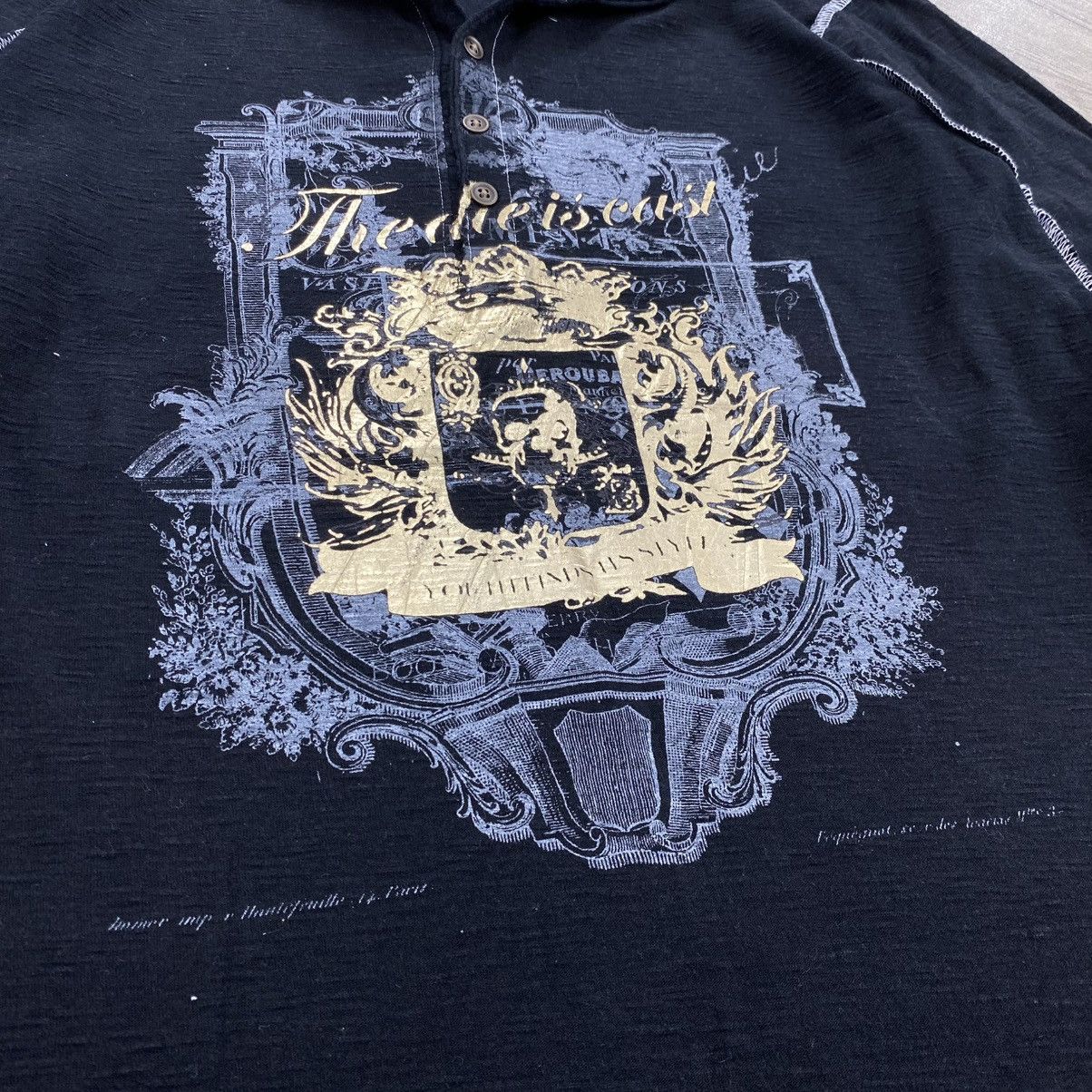 Japanese Brand 2000s On Board Beauty Beast Skulls Cross Lgb Y2K Long Sleeve Size US L / EU 52-54 / 3 - 3 Thumbnail