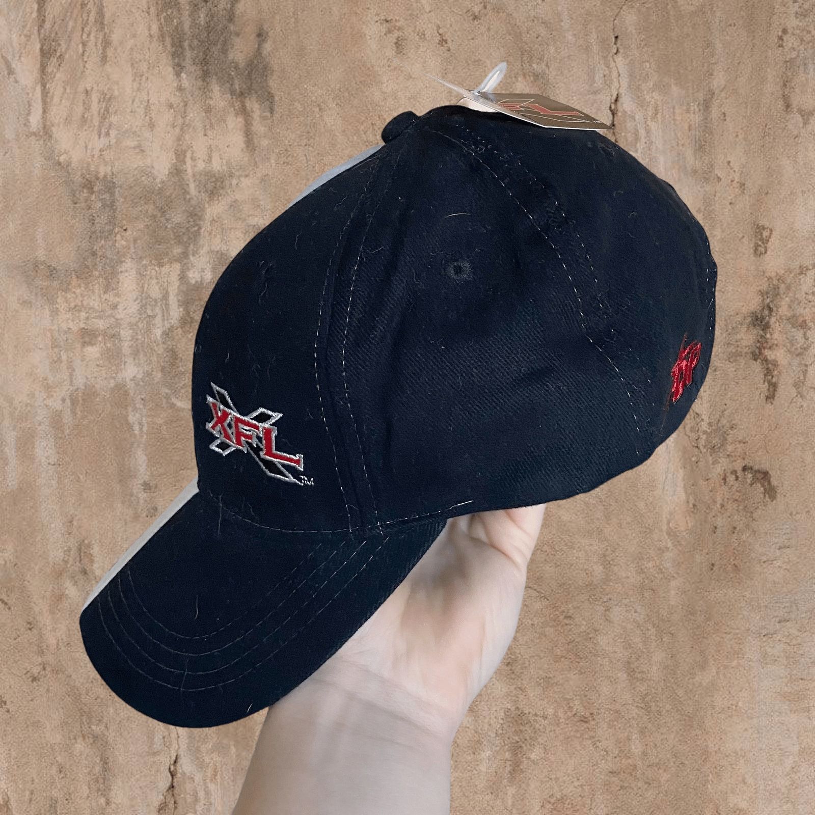 Vintage Vintage Y2K XFL Hat OSFA Large Embroidered Drew Pearson NWT Size ONE SIZE - 2 Thumbnail
