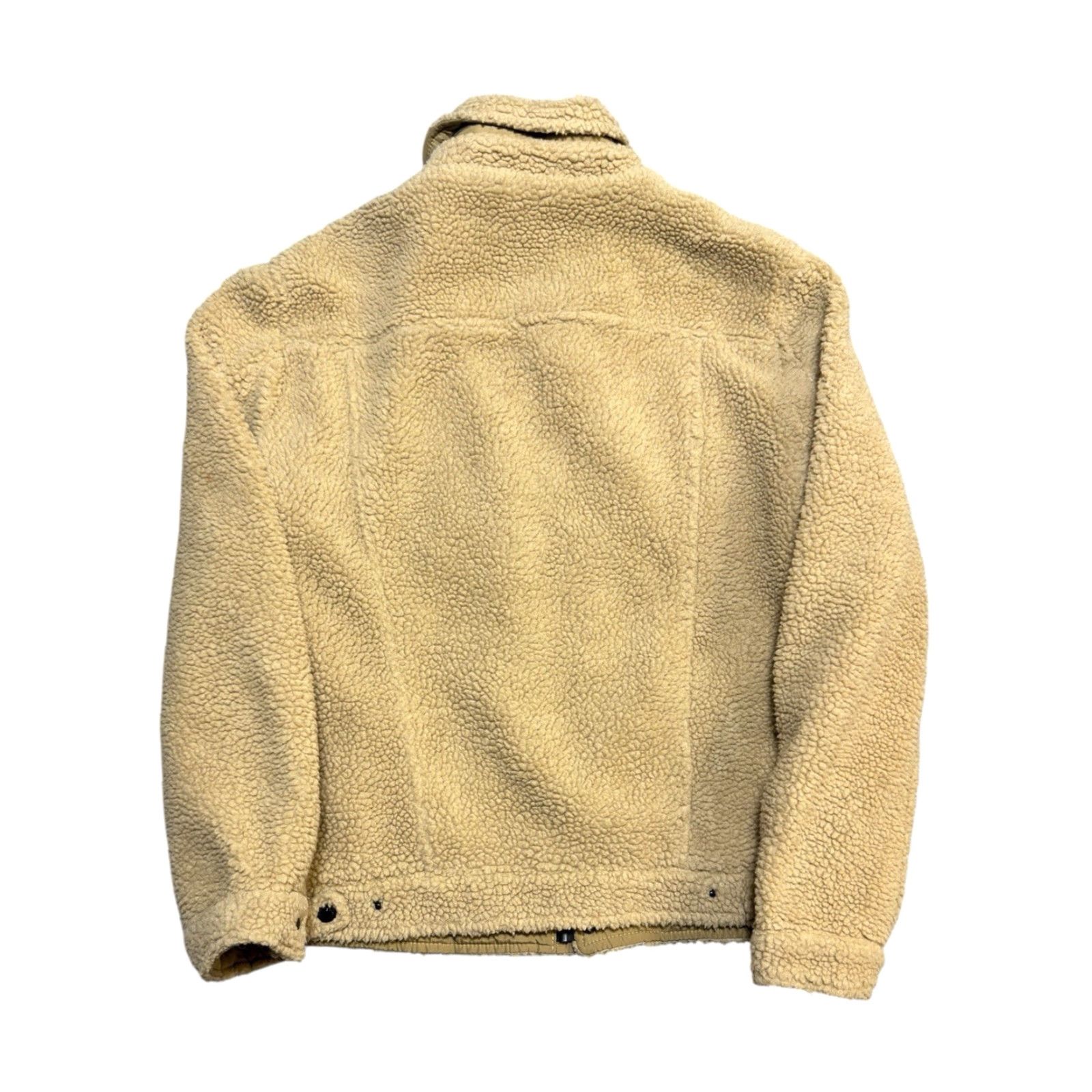 Levi's Levi’s Brown Men’s Sherpa Jacket Medium Beige Polyester Lining Pockets Snap Zip Waist Length Jacket Mens Size US M / EU 48-50 / 2 - 2 Thumbnail