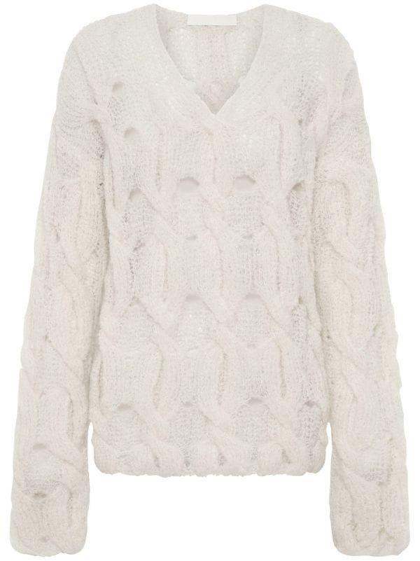 Dion Lee V neck boucle sweater Size US M / EU 48-50 / 2 - 2 Thumbnail