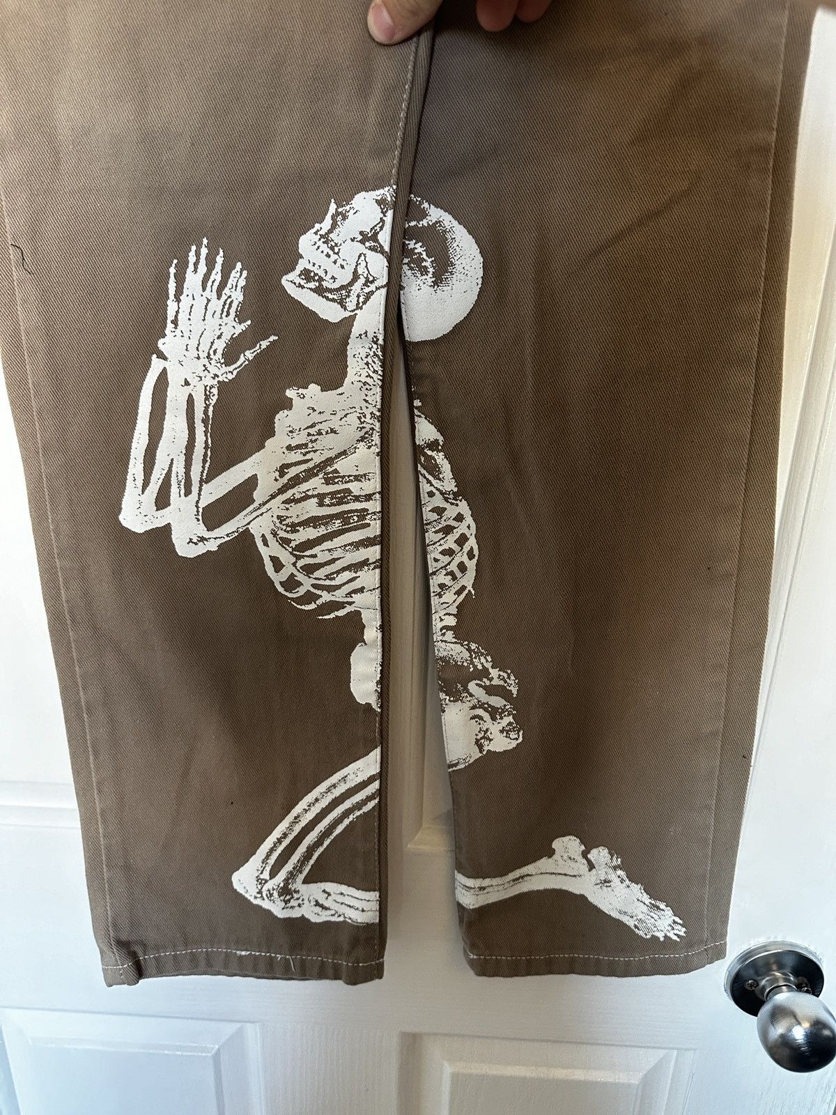 Other By Slik Praying Skeleton Jeans Size US 30 / EU 46 - 2 Thumbnail