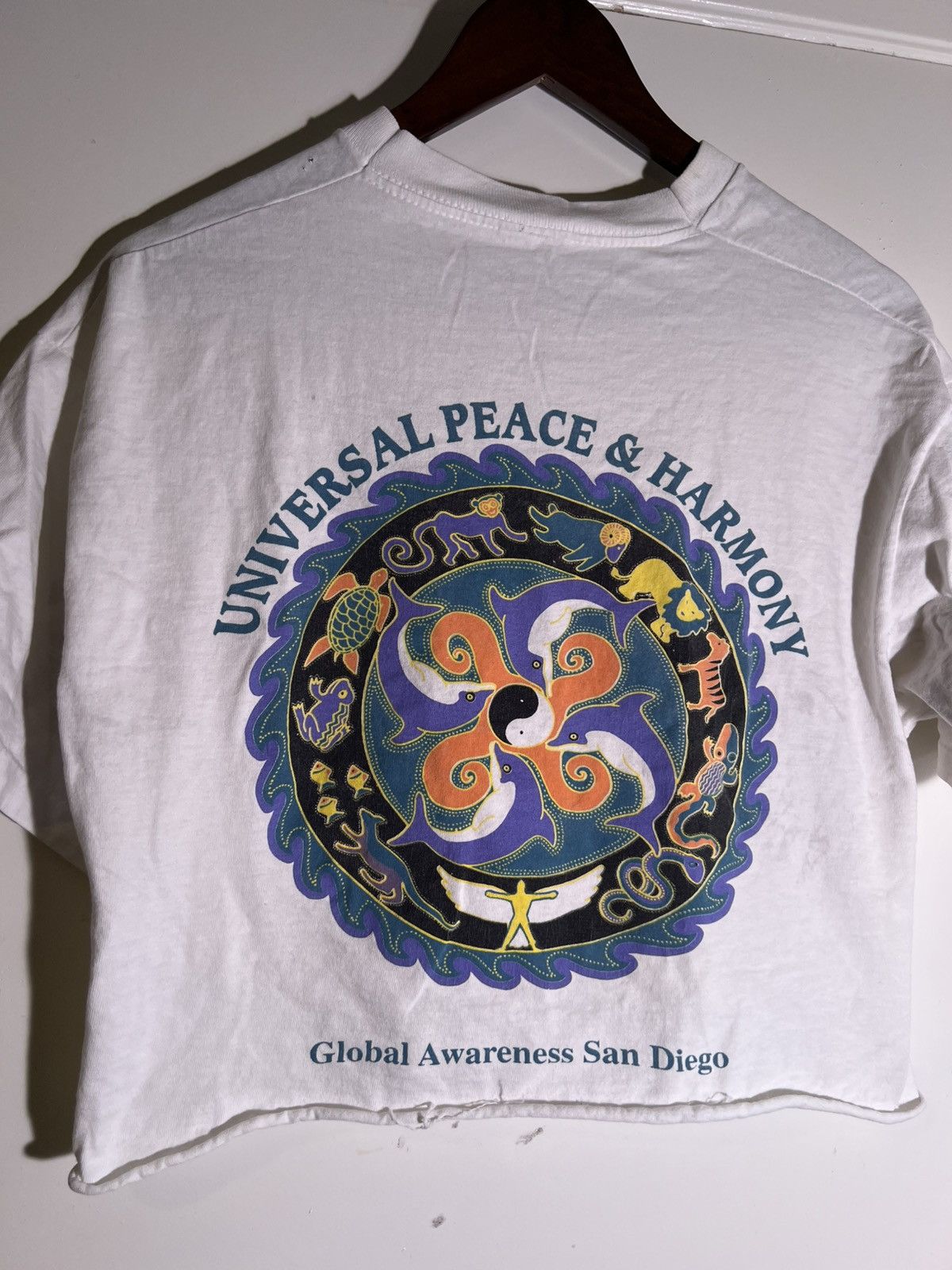 Vintage 90’s VTG Vintage Universal Peace & Harmony San Diego T Shirt Size US L / EU 52-54 / 3 - 3 Thumbnail