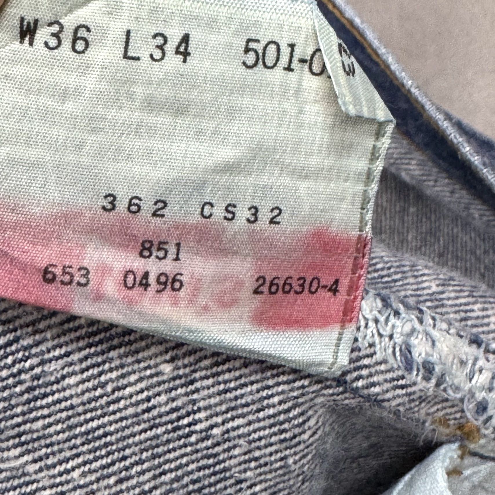Levi's VINTAGE Levi's 501 Jeans Mens 36x34 Blue 90s Made USA Distressed Jeans Size US 36 / EU 52 - 6 Thumbnail
