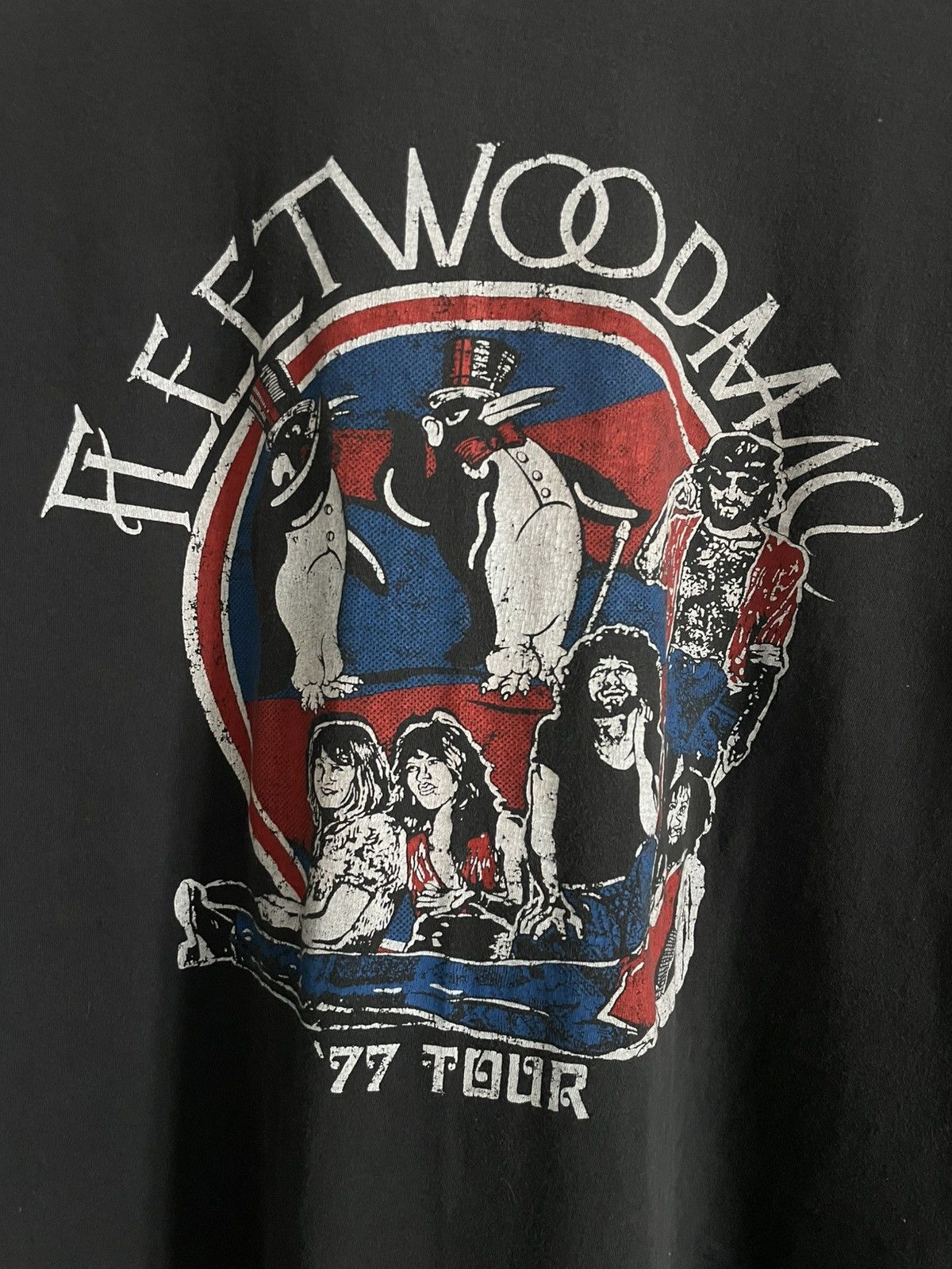Band Tees Vintage Fleetwood Mac 1977 Tour Band T-Shirt RARE Size US L / EU 52-54 / 3 - 5 Thumbnail