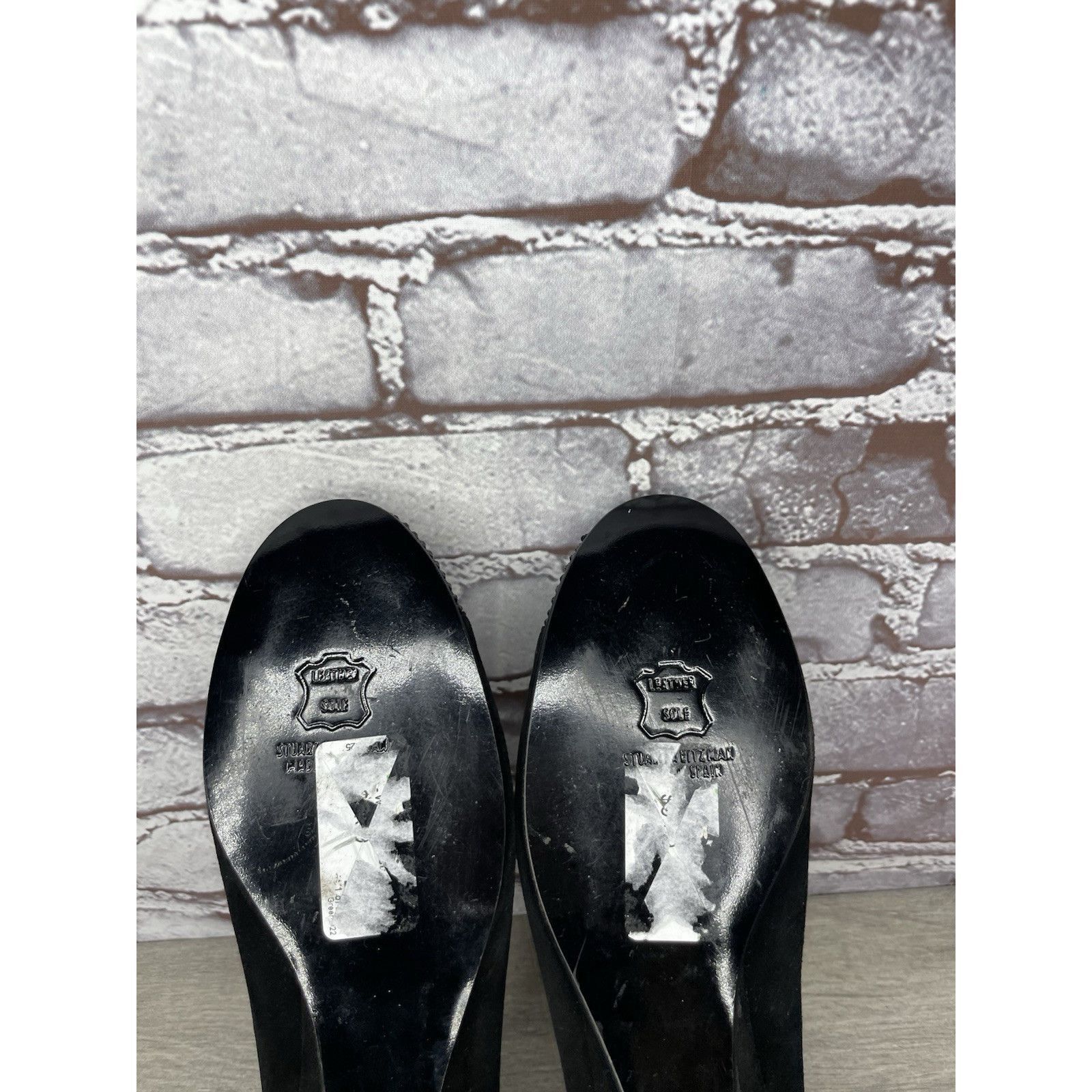 Stuart Weitzman Stuart Weitzman Black Suede Rhinestones Bow Ballet Flats Wom Size US 7.5 / IT 37.5 - 9 Thumbnail