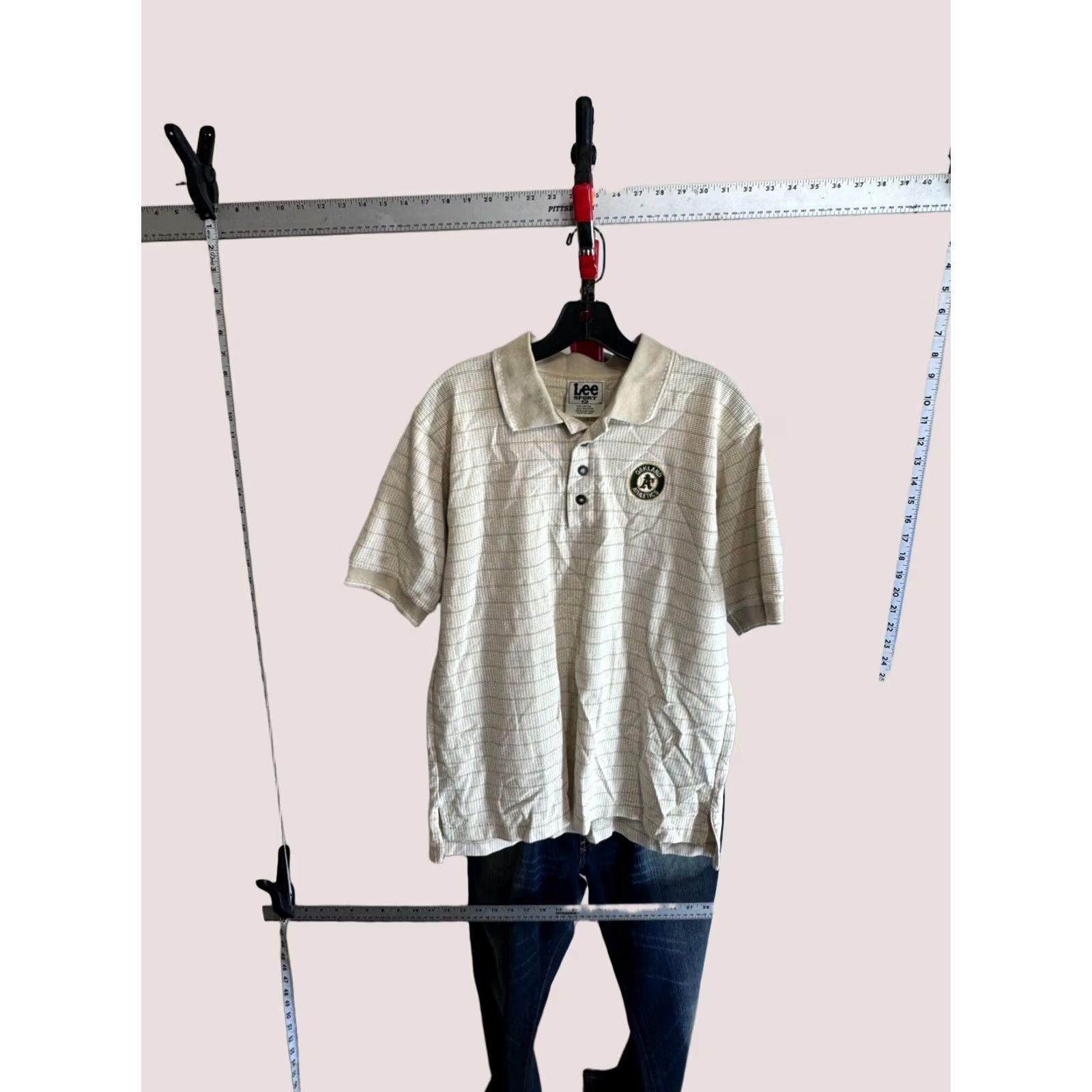 Lee Lee Sport POLO SHIRT M Men Oaklnd Athletic VTG Size US M / EU 48-50 / 2 - 1 Thumbnail