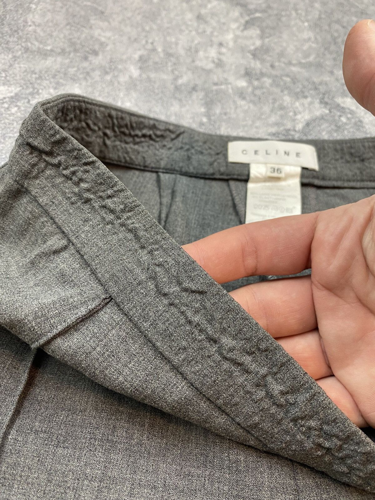 Celine × Vintage Celine Wool Pants Vintage Opti Size 27" / US 4 / IT 40 - 11 Thumbnail
