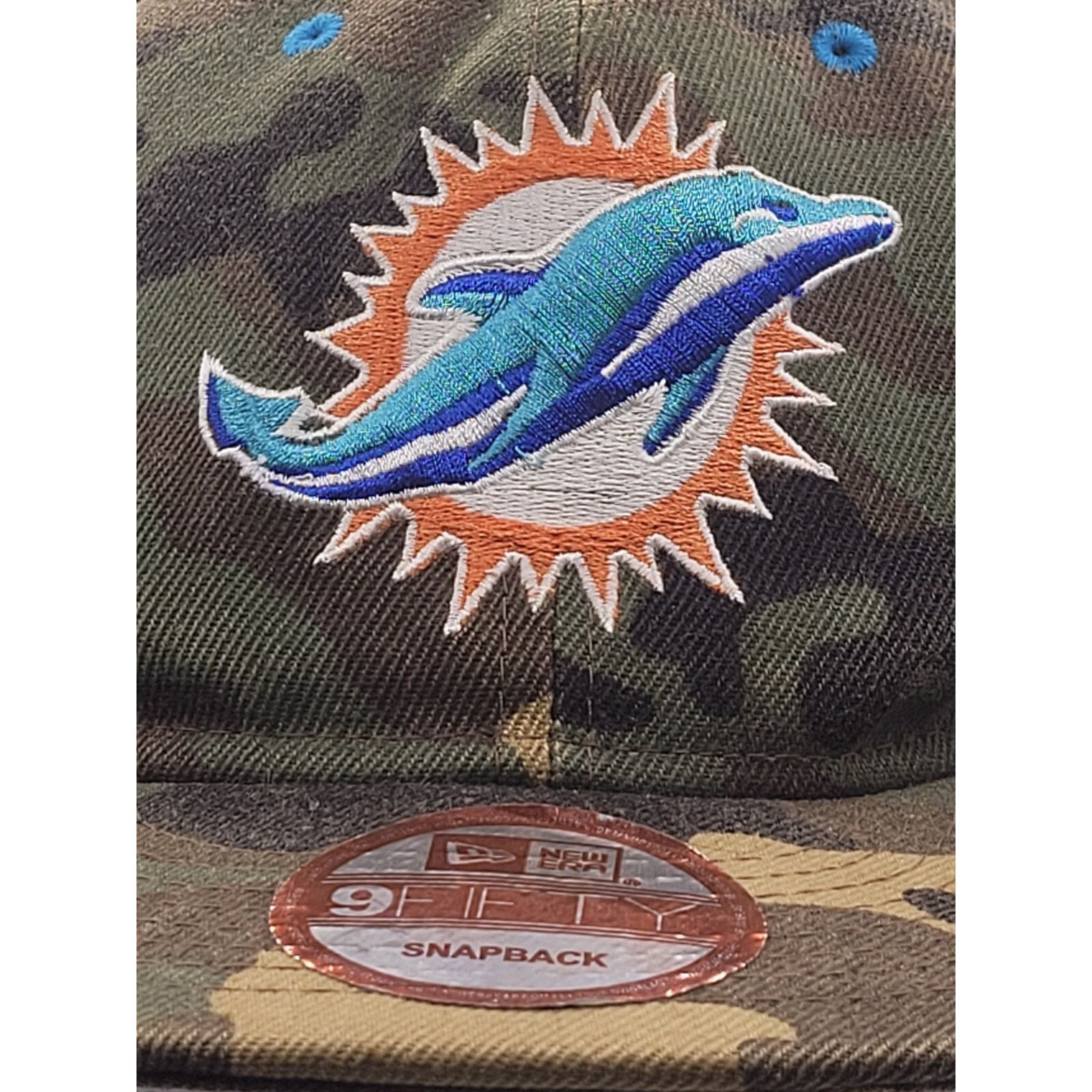 New Era Miami Dolphins New Era Camo 9FIFTY Vintage Collection Cap Size ONE SIZE - 2 Thumbnail