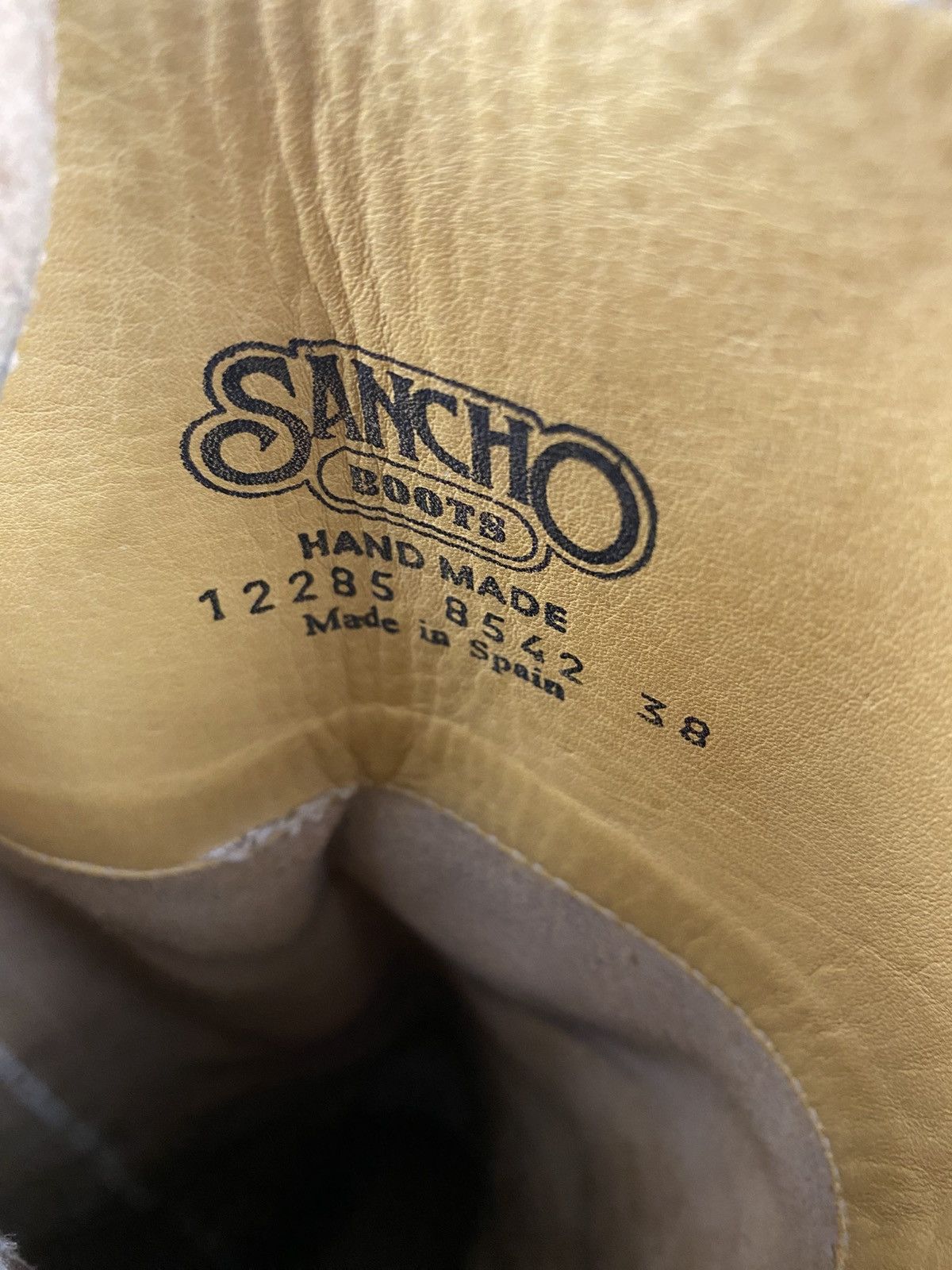 Sancho Boots Sancho Boots leather western knee-high boots beige size: 38 Size US 8 / IT 38 - 7 Thumbnail