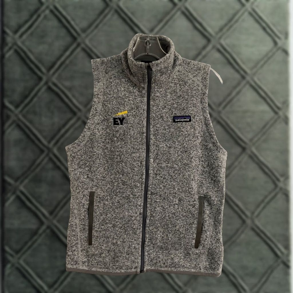 Patagonia Patagonia Better Sweater Vest Full Zip EY Logo Heather Gray S Womens Vest Short Sleeve? Size S / US 4 / IT 40 - 1 Thumbnail