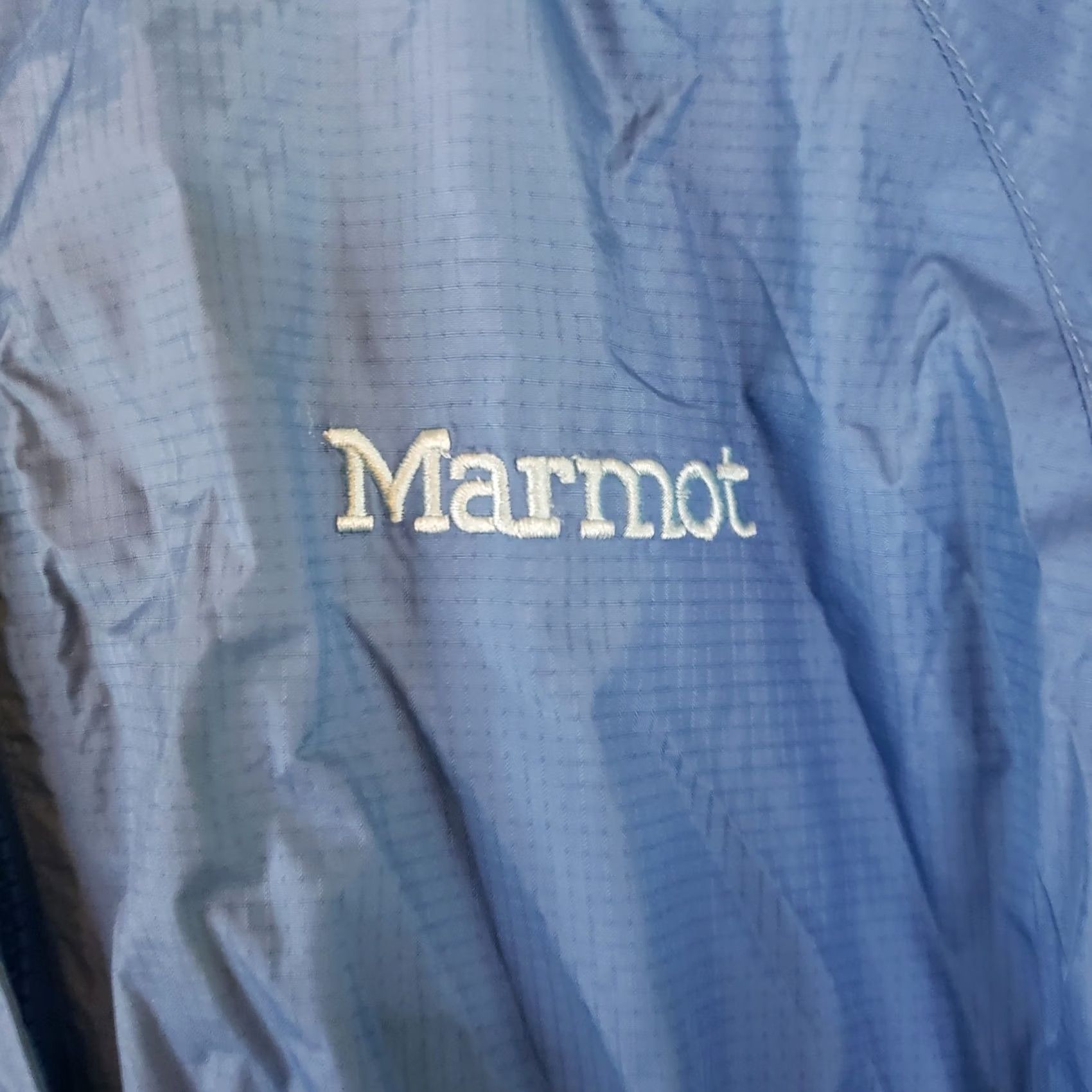 Marmot Marmot Wind Rain Jacket Women's M Blue Full Zip Hooded Neoprene Cuffs Windbreaker Rain Coat Casual Travel Size M / US 6-8 / IT 42-44 - 4 Thumbnail
