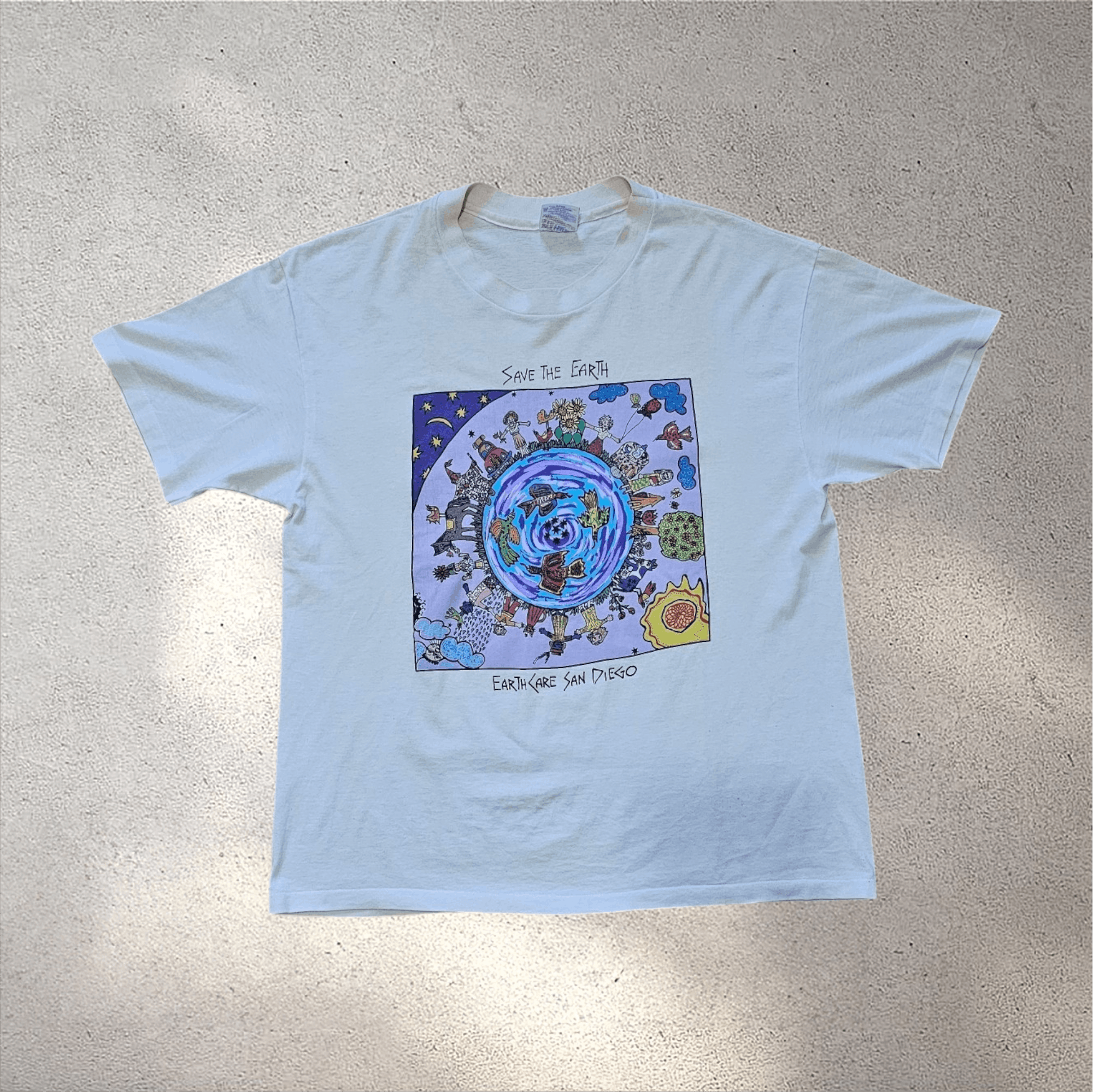 Hanes × Vintage Save The Earth San Diego 90's Tee Size US XL / EU 56 / 4 - 1 Thumbnail