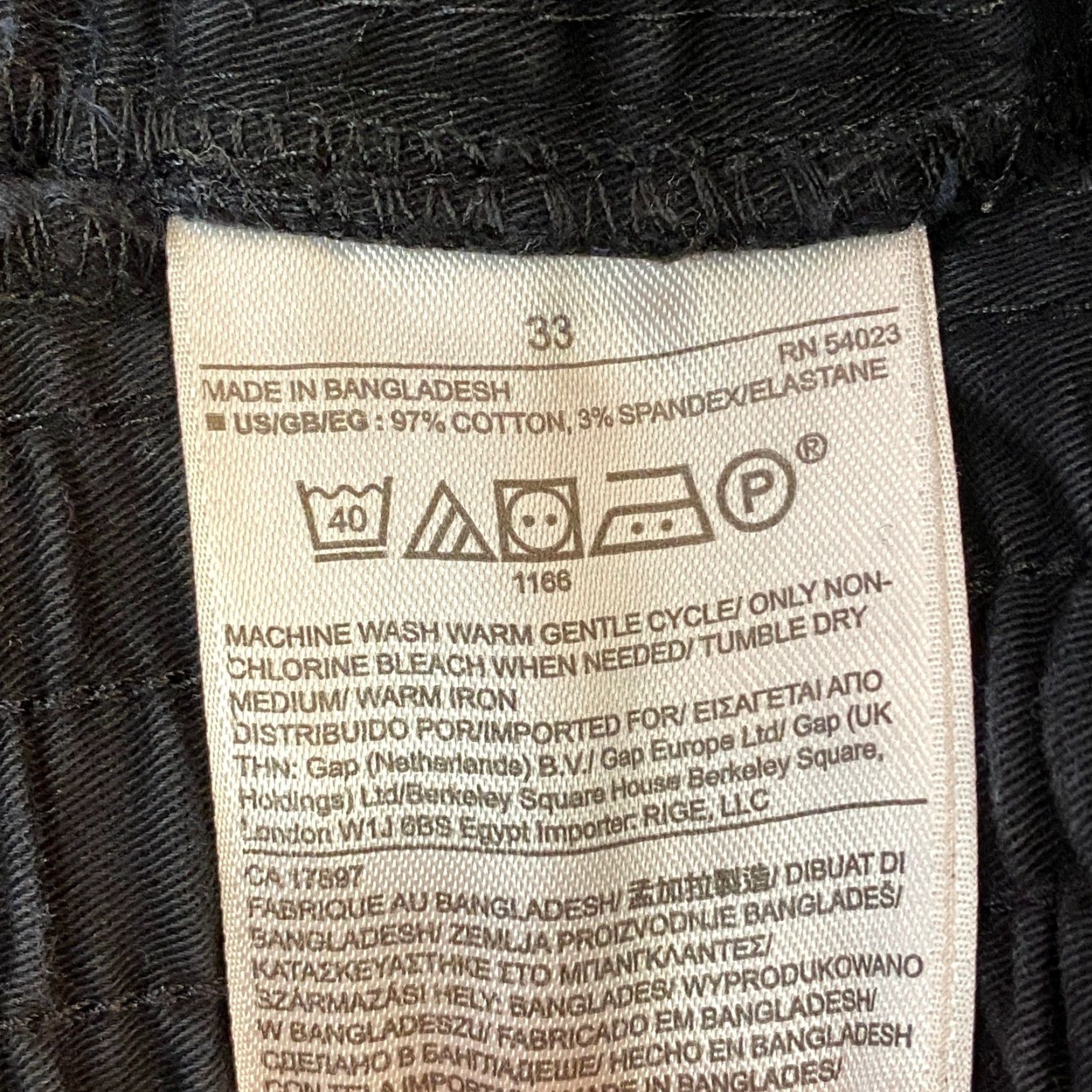 Banana Republic Banana Republic Mens Black Cotton Stretch Jogger Pants Size 33 Drawstring Size US 33 - 4 Thumbnail