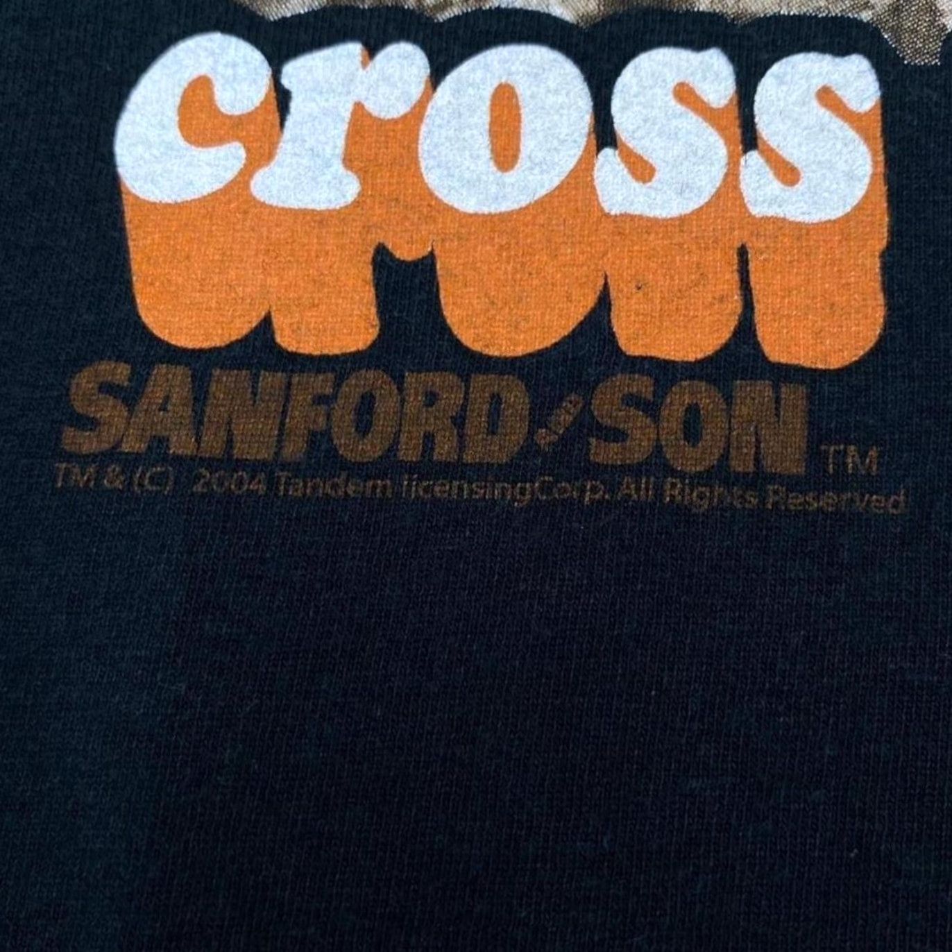 Gildan VINTAGE Sanford & Son (2004) “How Bout 5 Cross Yo Lip?” TV Show Graphic T-Shirt Medium Black Mens Shirt Size US M / EU 48-50 / 2 - 3 Thumbnail