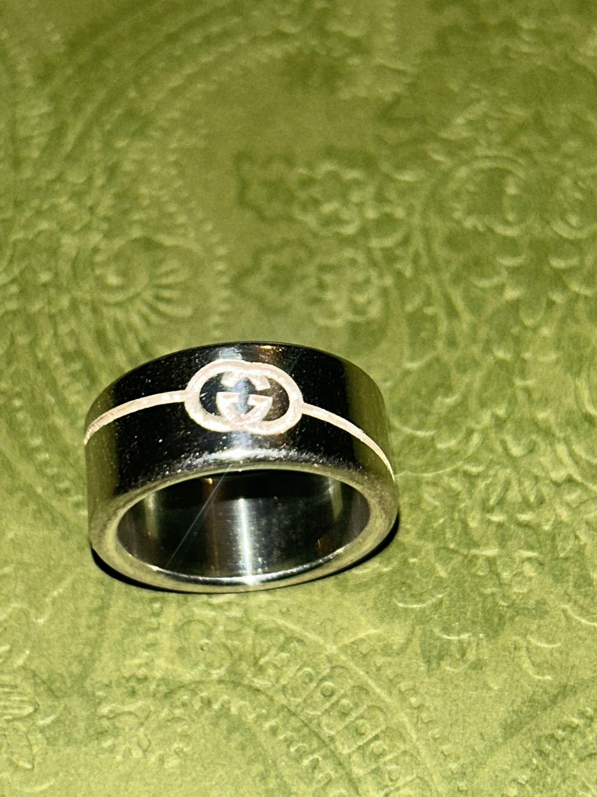 Gucci Gucci Interlocking G Silver 925 Gucci Tag Ring 774053 Size ONE SIZE - 4 Thumbnail