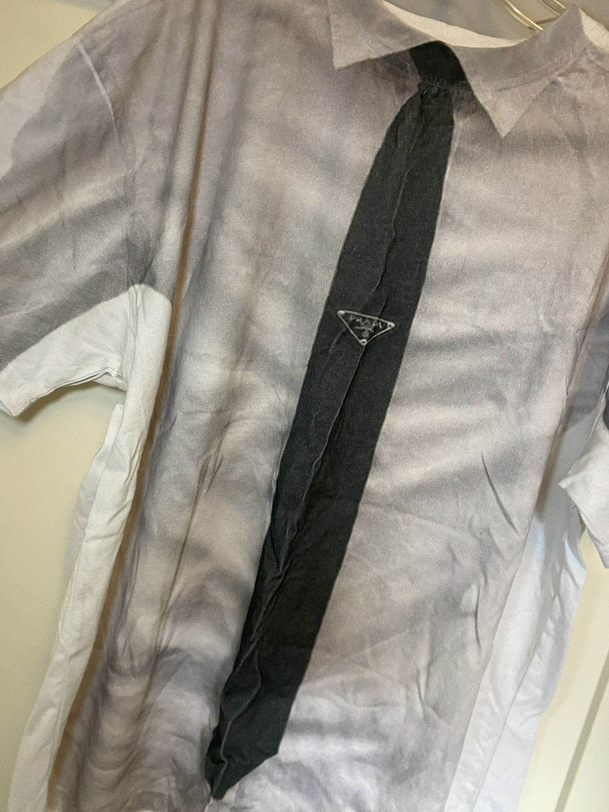 Designer Fuck the Industry 2008 trompe l'oeil Prada Tie t-shirt Size US XL / EU 56 / 4 - 4 Thumbnail