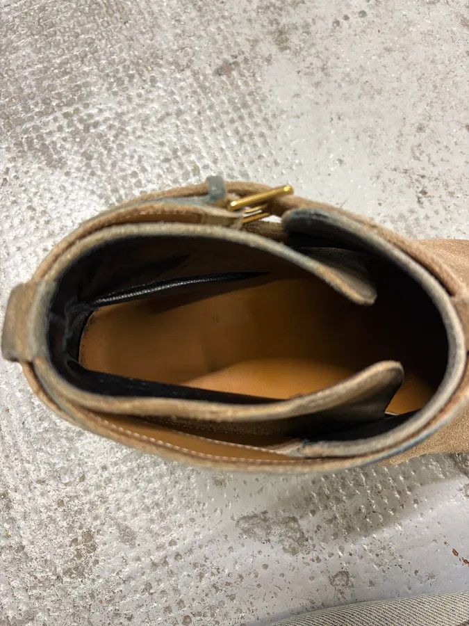 Saint Laurent Paris AW2013 Saint Laurent Jodhpur Beige Suede Leather Boots Size US 10 / EU 43 - 9 Thumbnail
