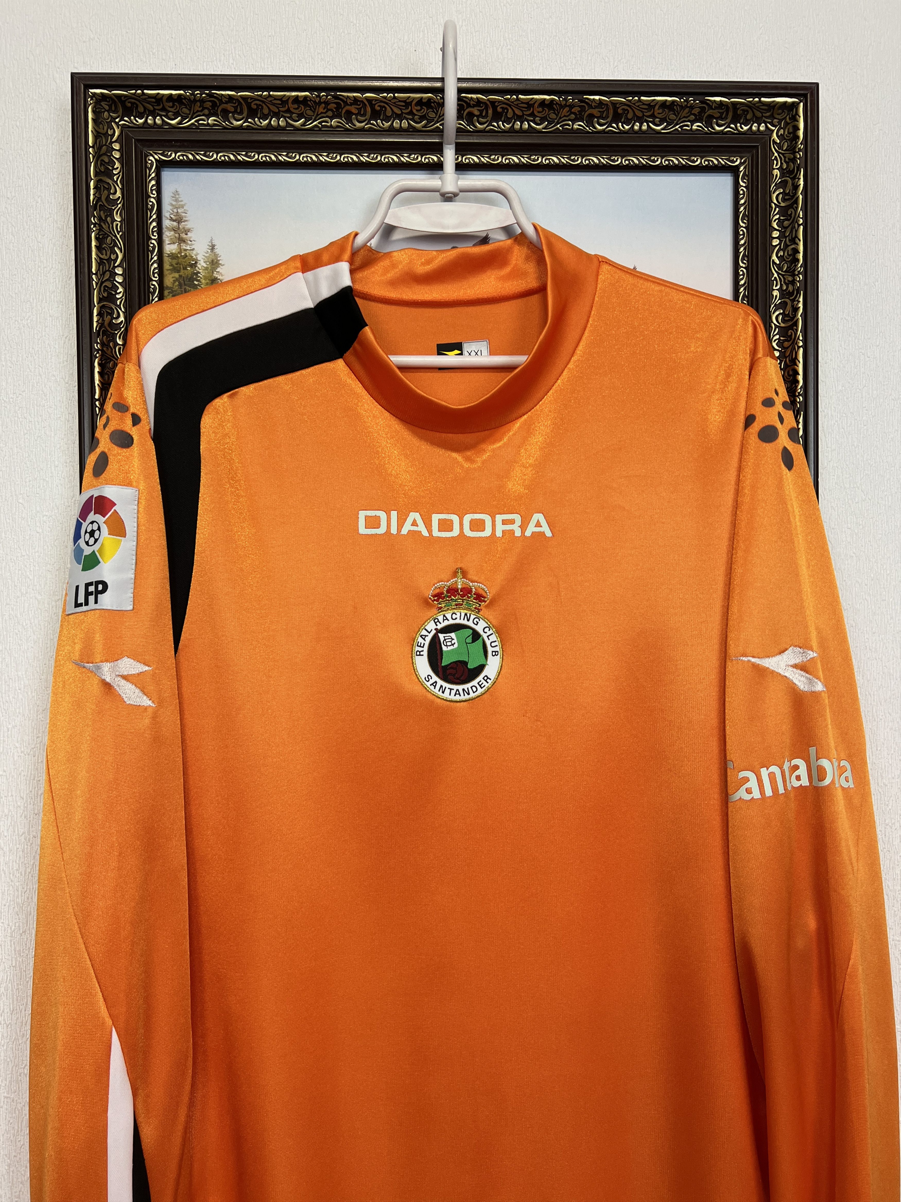 Diadora Racing Santander Goalkeeper football shirt Soccer Jersey Size US XXL / EU 58 / 5 - 2 Thumbnail
