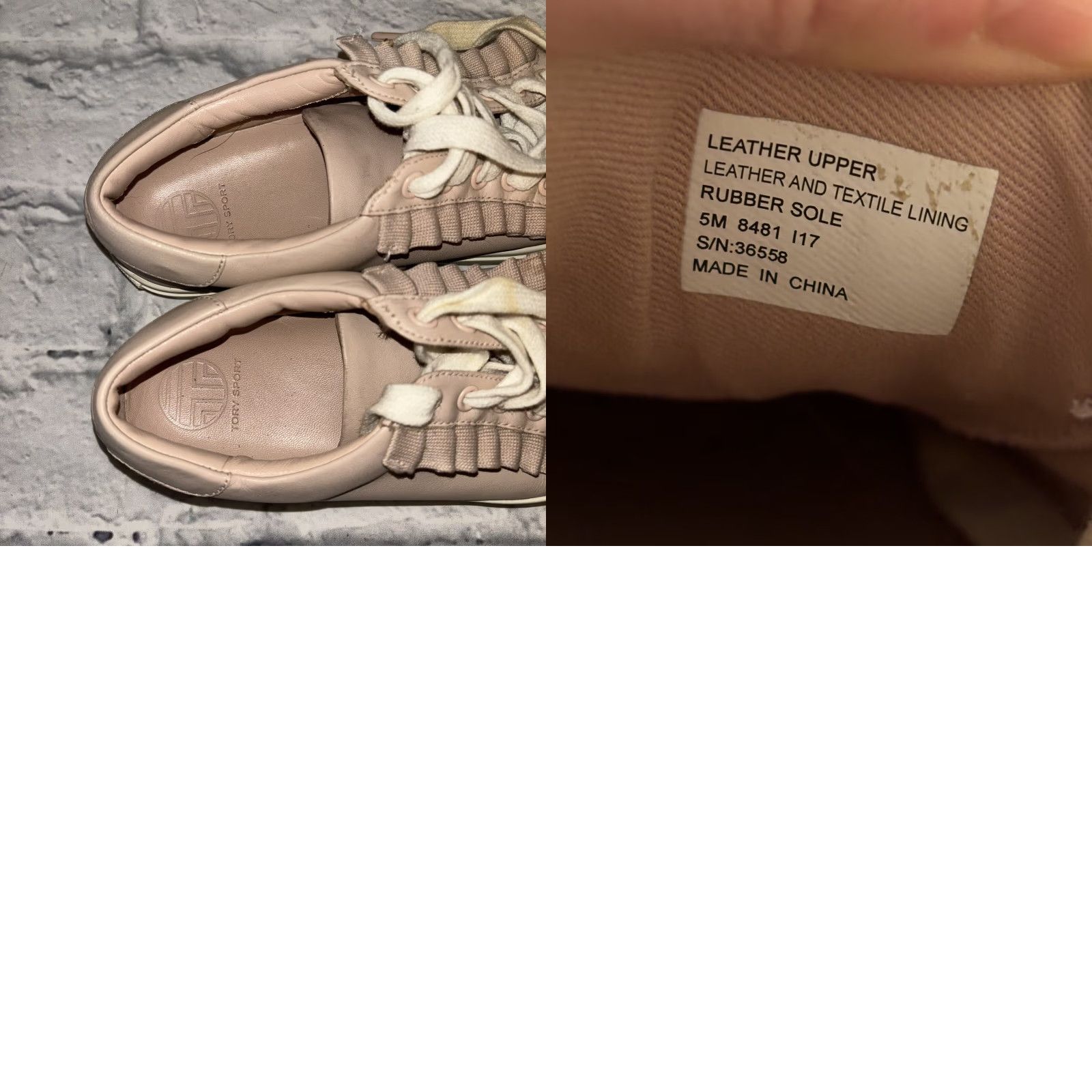 Vintage Tory Sport by Tory Burch Shoes Pink Ruffle Leather Low Top Sneakers Women’s 5M Size S / US 4 / IT 40 - 9 Thumbnail