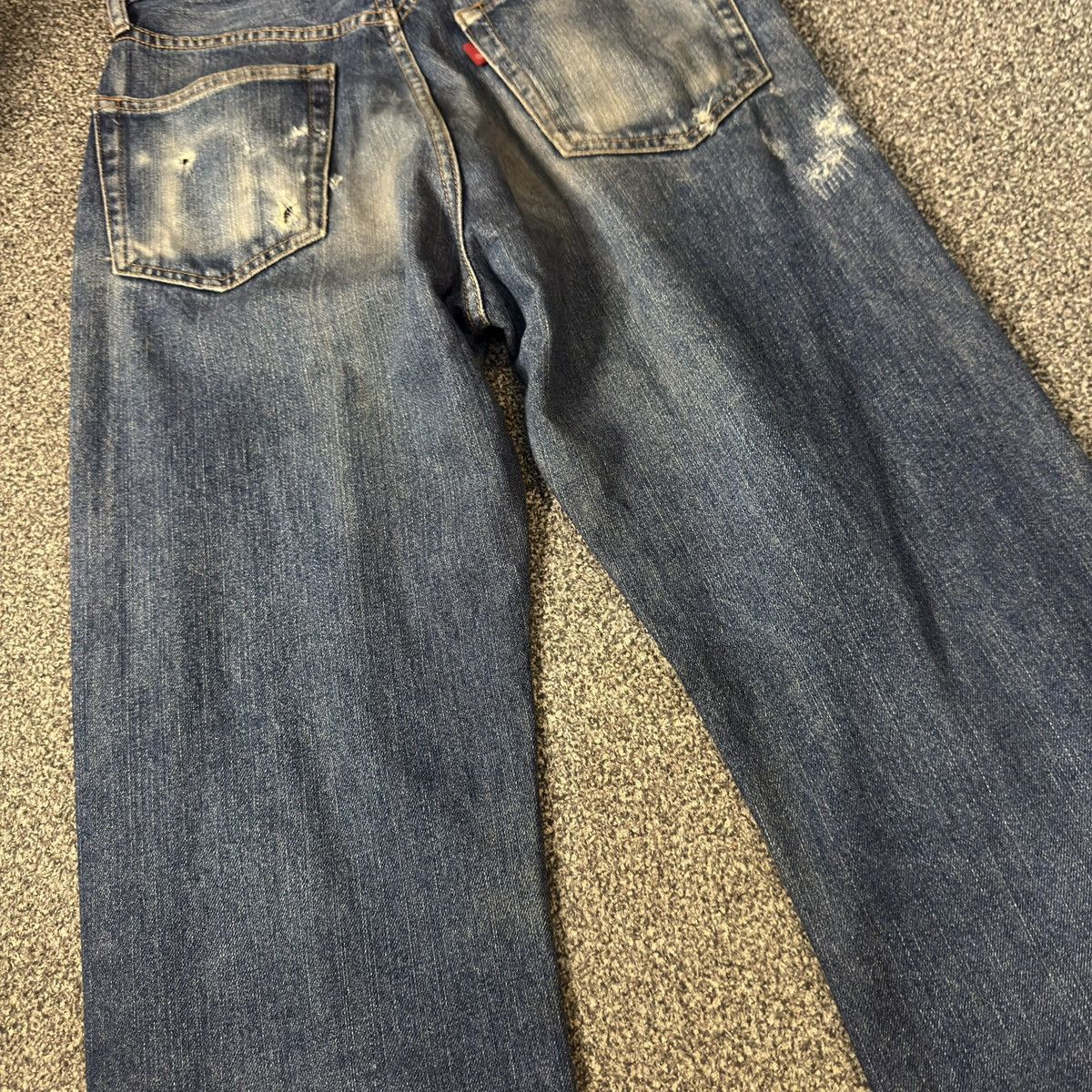 Warehouse Vintage Japanese Denim Warehouse Distressed Dirty Wash Jean Size US 27 - 9 Thumbnail