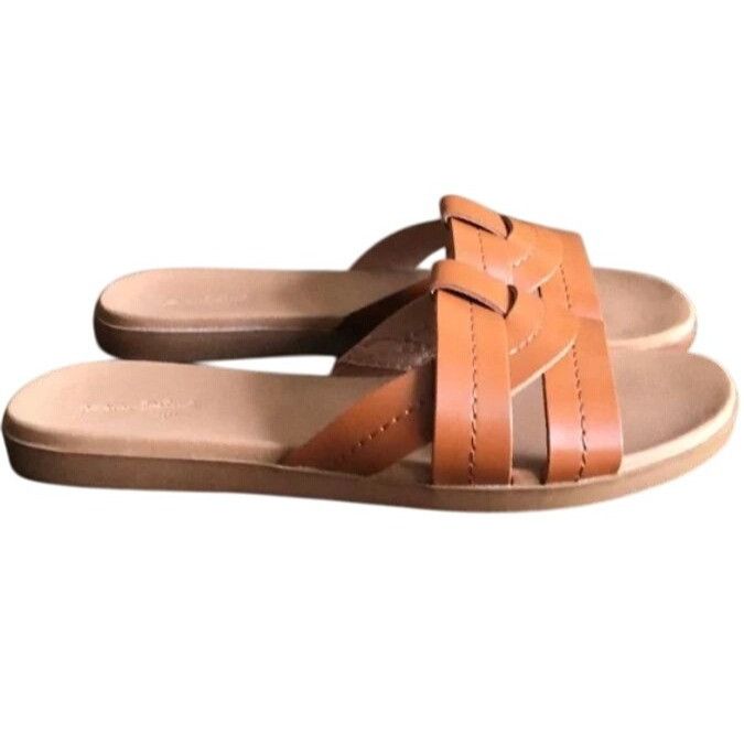Other Womens Brown Strappy Slip-On Sandals Size 6.5 By Universal T Size US 6.5 / IT 36.5 - 3 Thumbnail