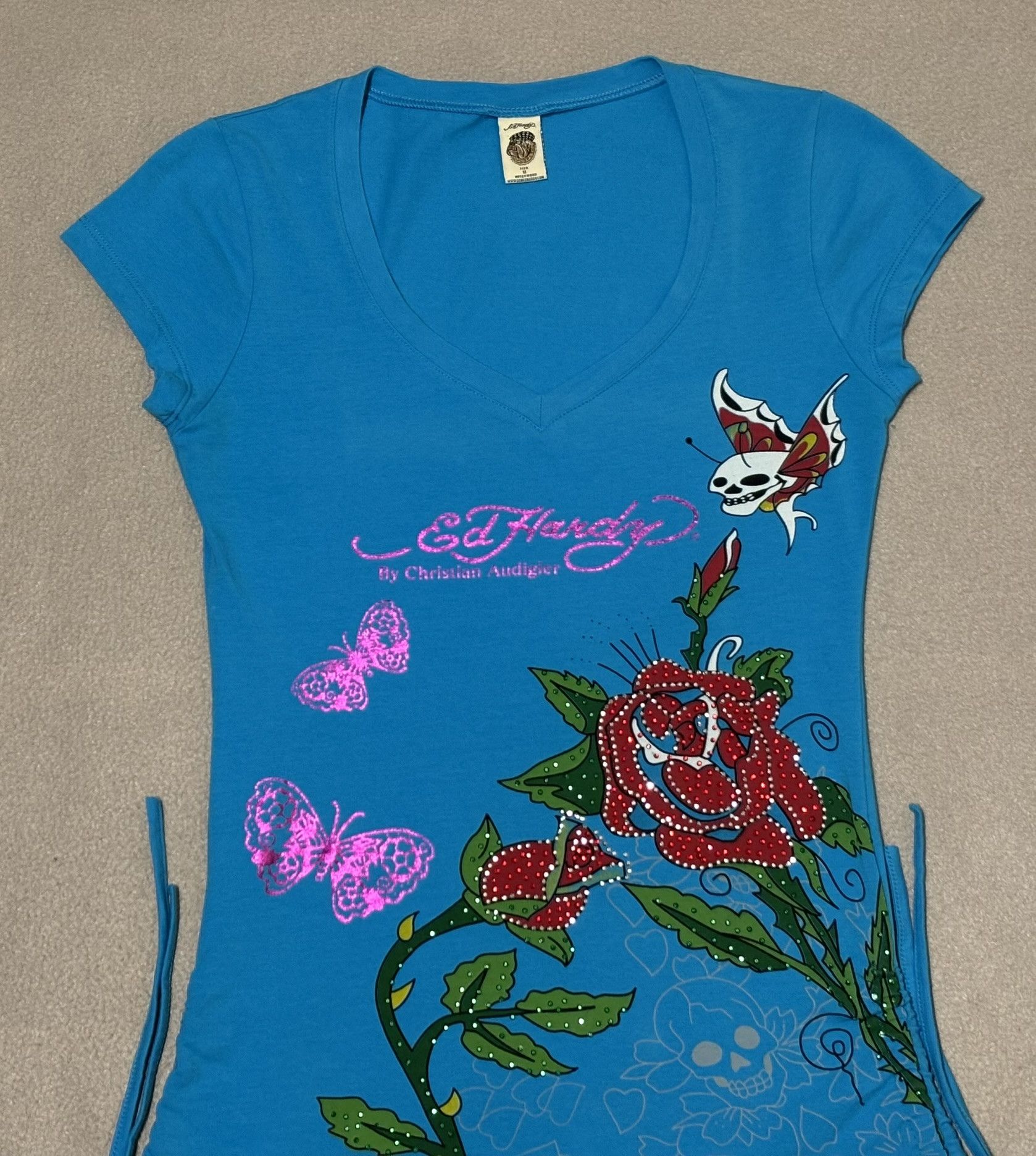 Ed Hardy Ed Hardy Blue T-shirt Size M Size M / US 6-8 / IT 42-44 - 4 Thumbnail