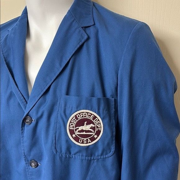 Vintage Vintage 50s US Mail Uniform Jacket Mailman USPS Letter Carri Size 42R - 7 Thumbnail