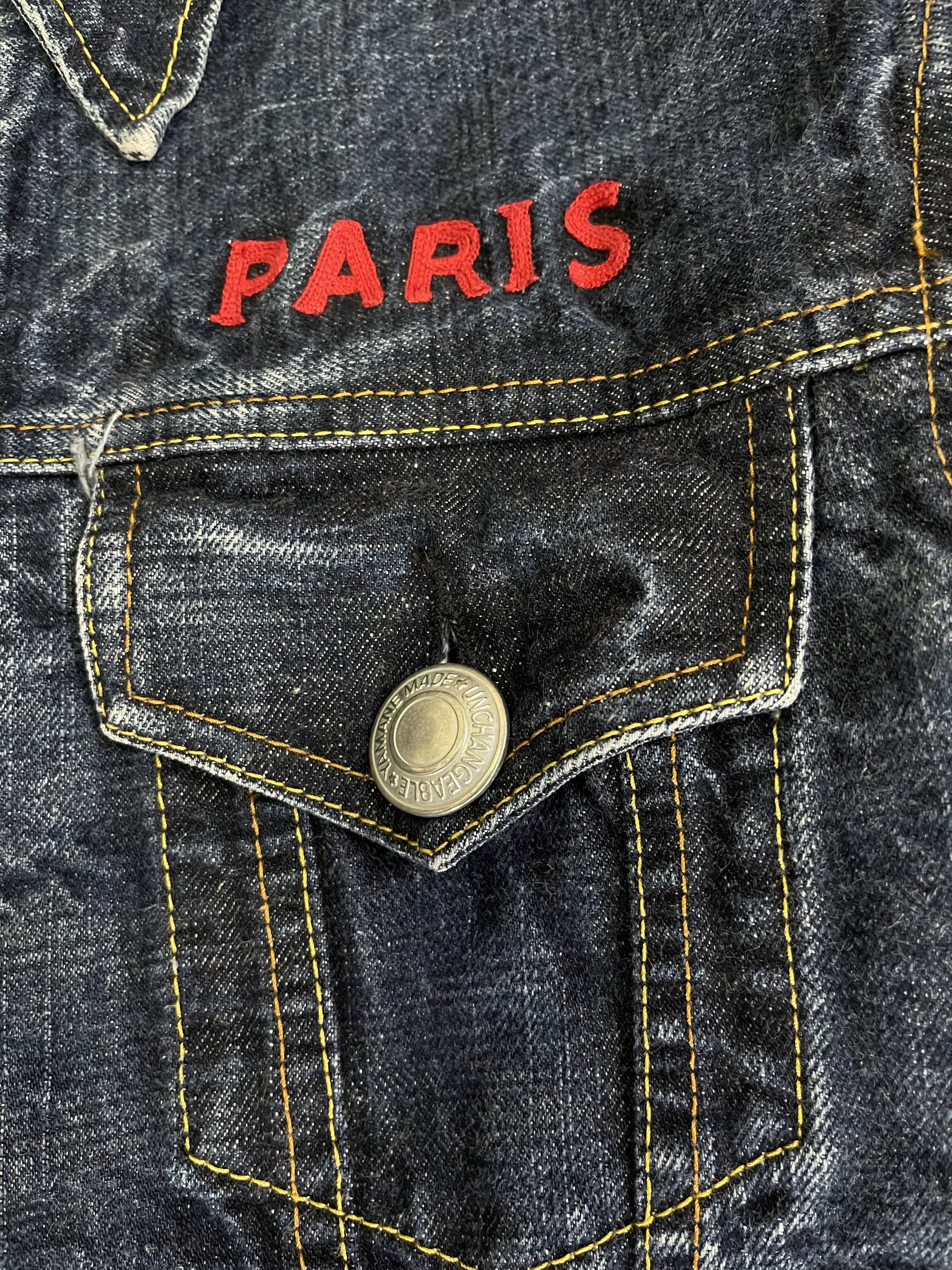 Beauty Beast × Evisu × Samurai Jeans Denim Jacket Evisu Paris Embroidery Wording Travis Scott Size US S / EU 44-46 / 1 - 5 Thumbnail