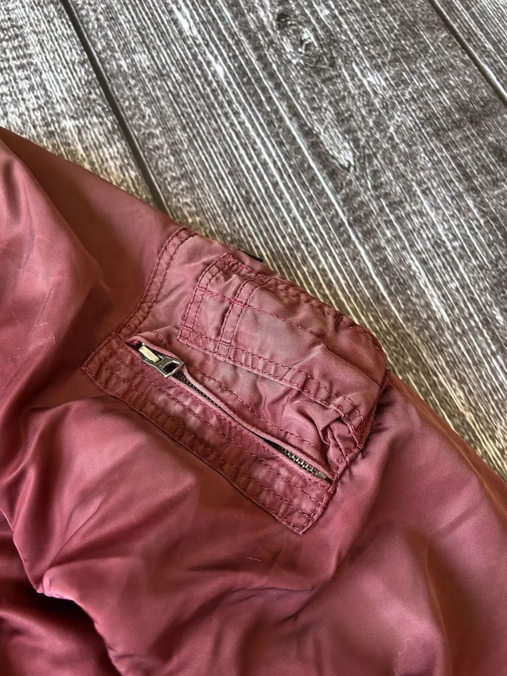 Alpha Industries × Hysteric Glamour VTG RAF SIMONS STYLE WASHED ALPHA INDUSTRIES BOMBER JACKET Size US L / EU 52-54 / 3 - 6 Thumbnail