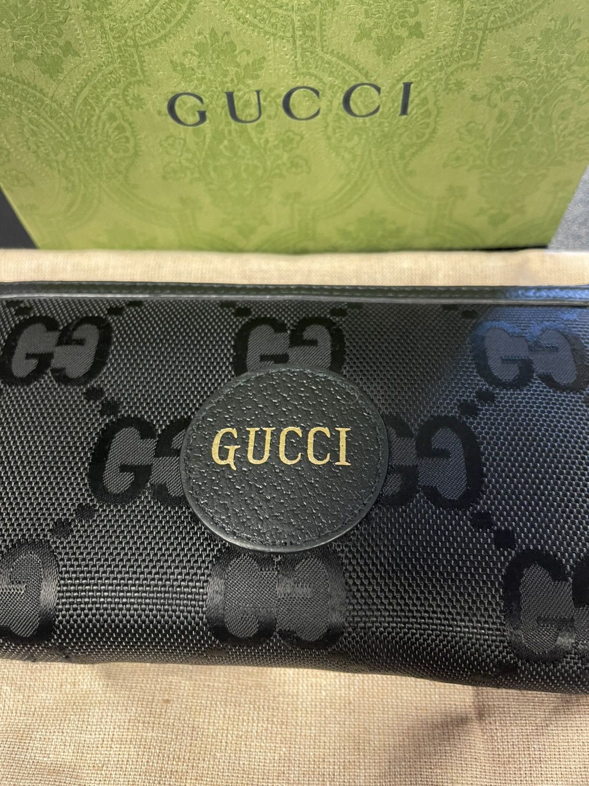 Gucci Gucci Logo Off The Grid Long Wallet Nylon/Leather Black Size ONE SIZE - 8 Thumbnail