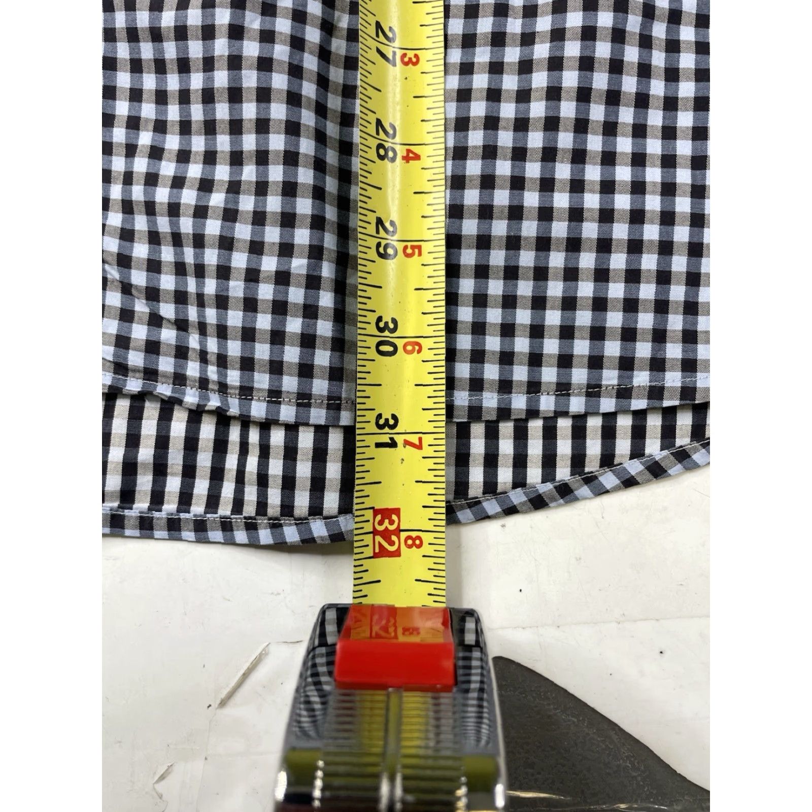 Eton Eton Shirt Mens 16.5 42 Gingham Check Plaid Contemporary Long Sleeve Dress Shirt Regular Collar Spread Barrel Cuff Multicolor Mens Size 46R - 6 Thumbnail