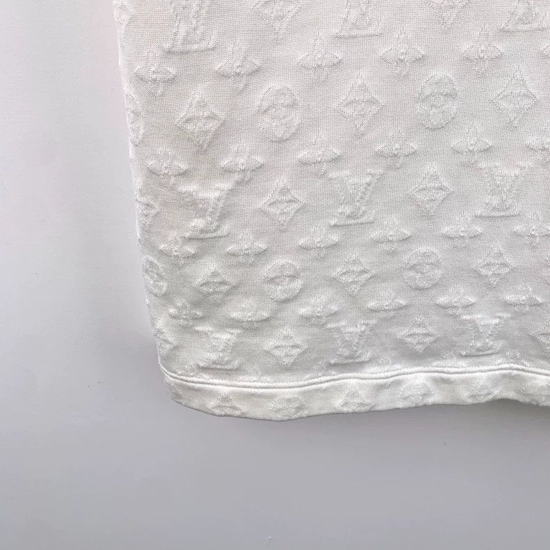 Louis Vuitton Louis Vuitton White Logo Cotton TShirt XL-2506 Size US XL / EU 56 / 4 - 4 Thumbnail